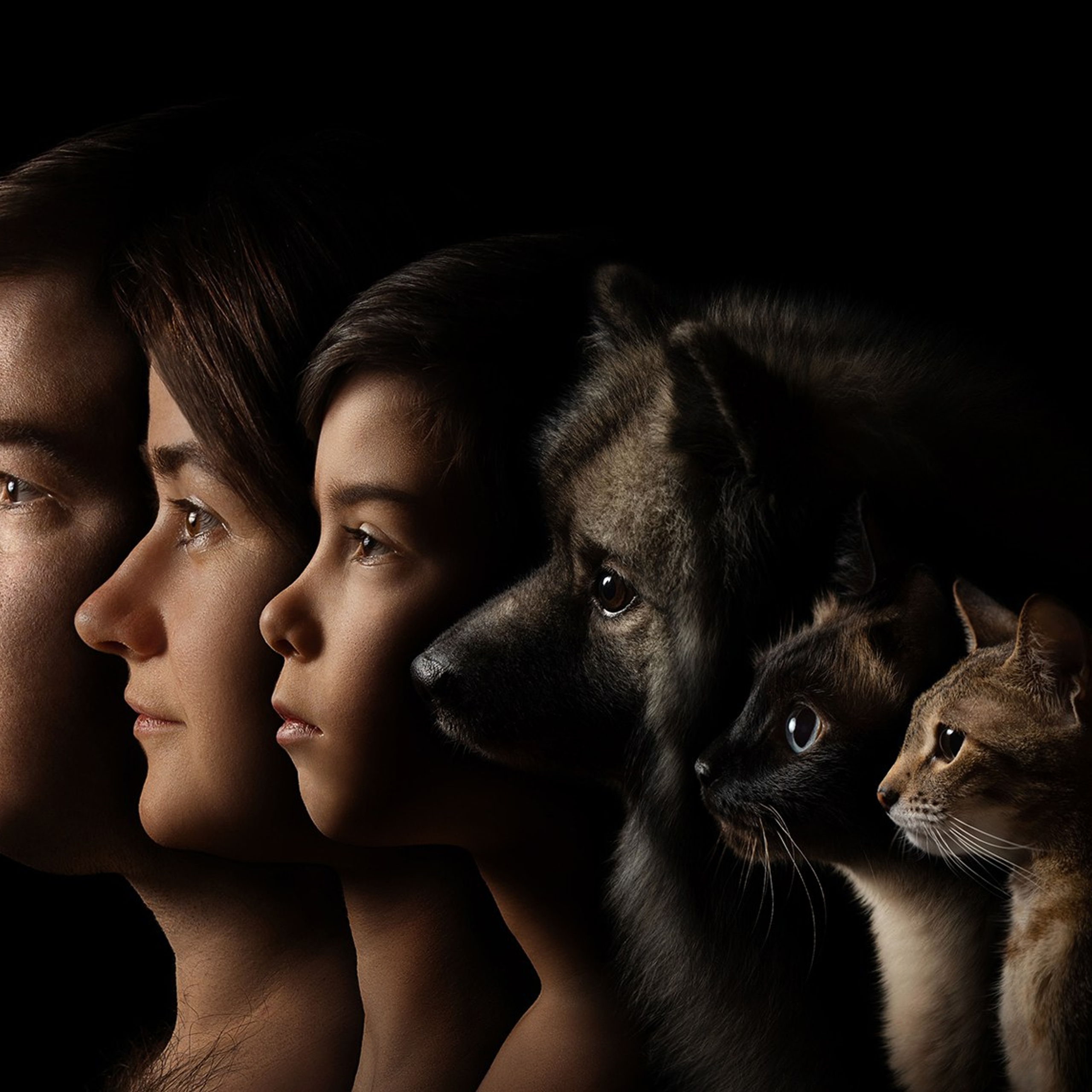 Проект портреты на чёрном фоне. Фотограф Анна Тюрина