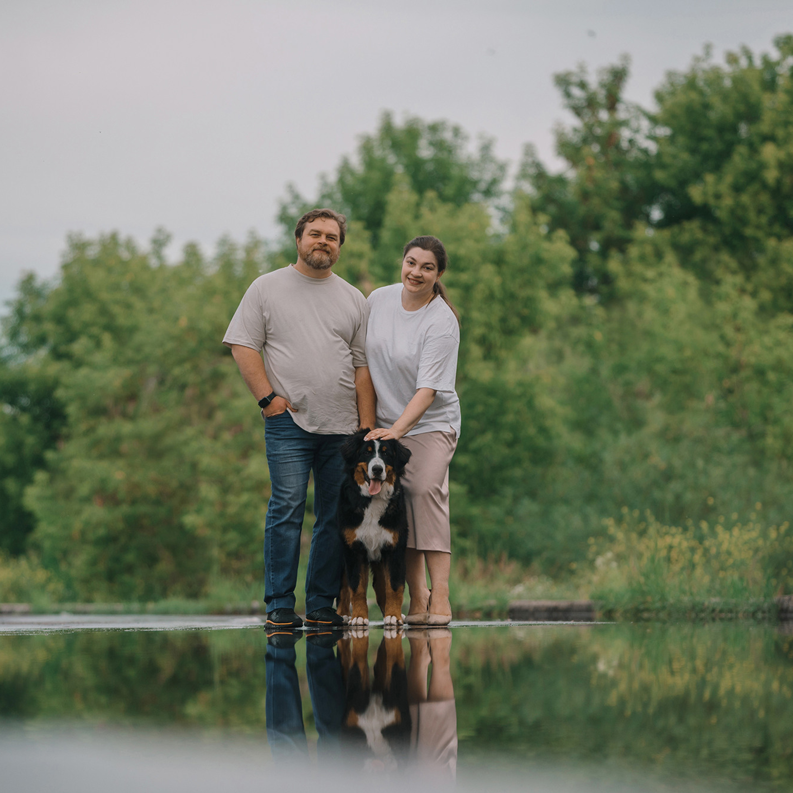 Оля и семья. Фотограф Анна Тюрина