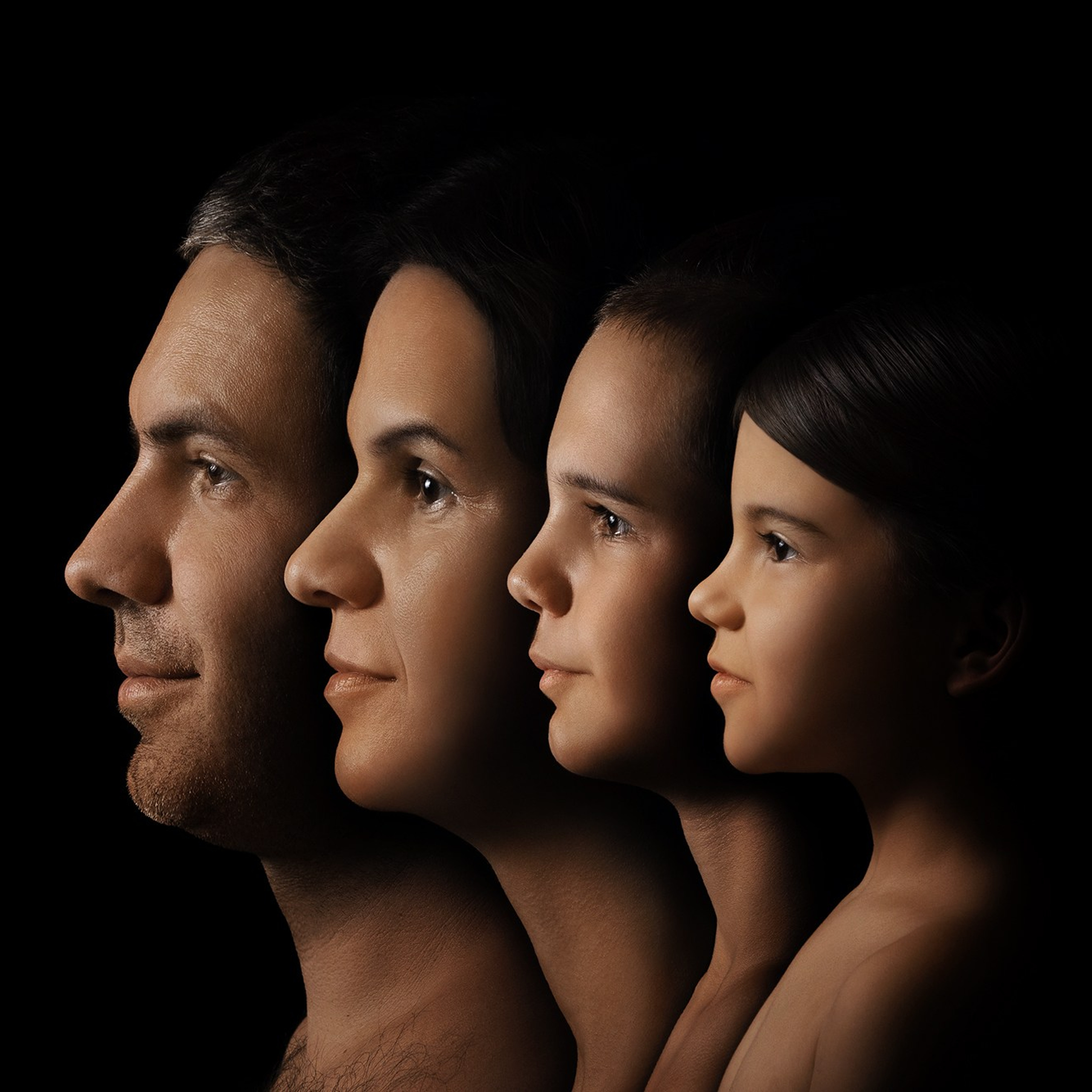 Проект портреты на чёрном фоне. Фотограф Анна Тюрина