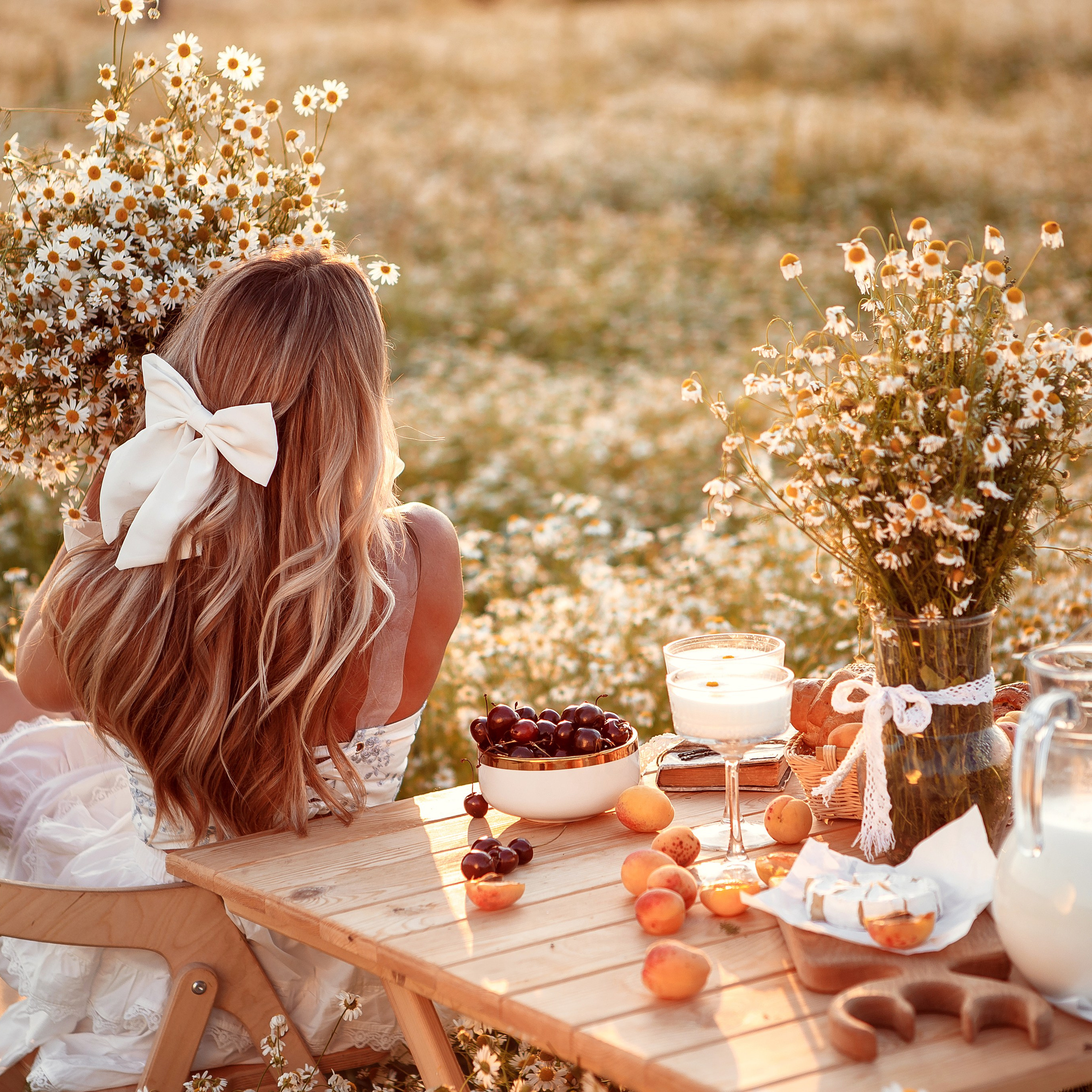 Завтрак в ромашках