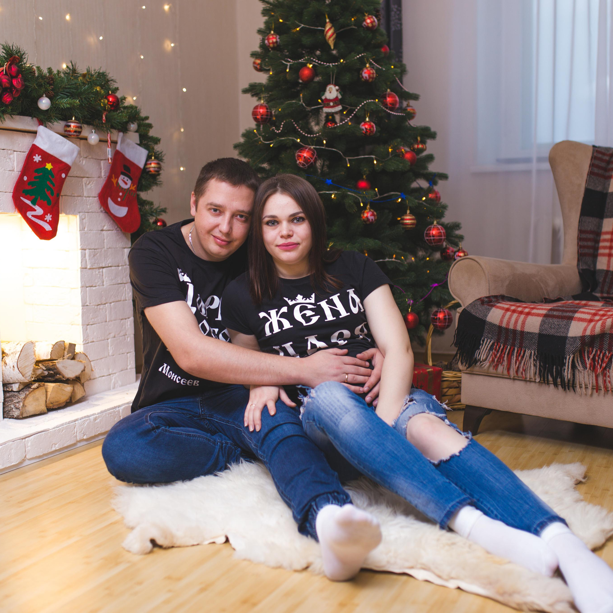 Кристина и Александр в моей домашней фотостудии.