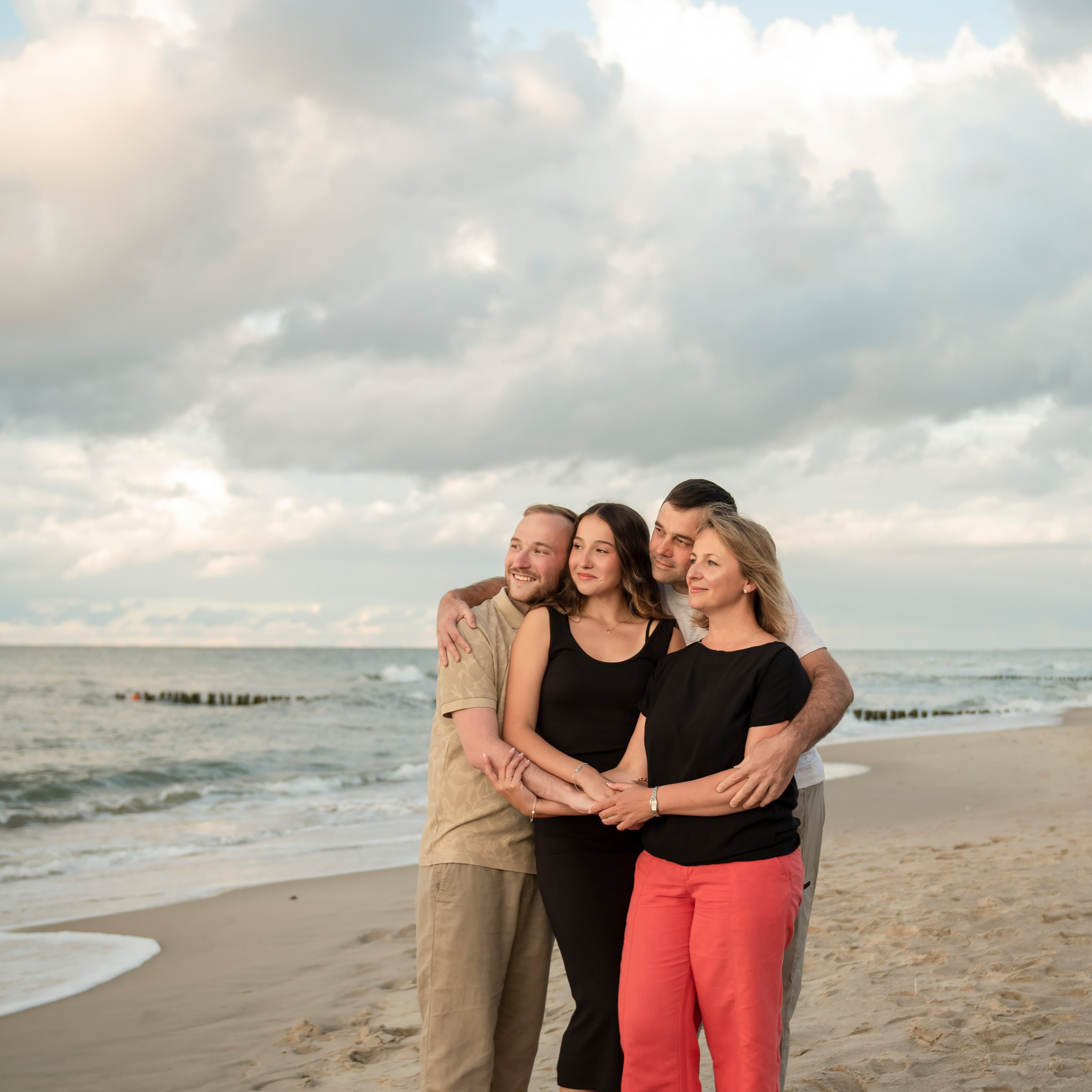 Семейная съёмка на&nbsp;берегу моря