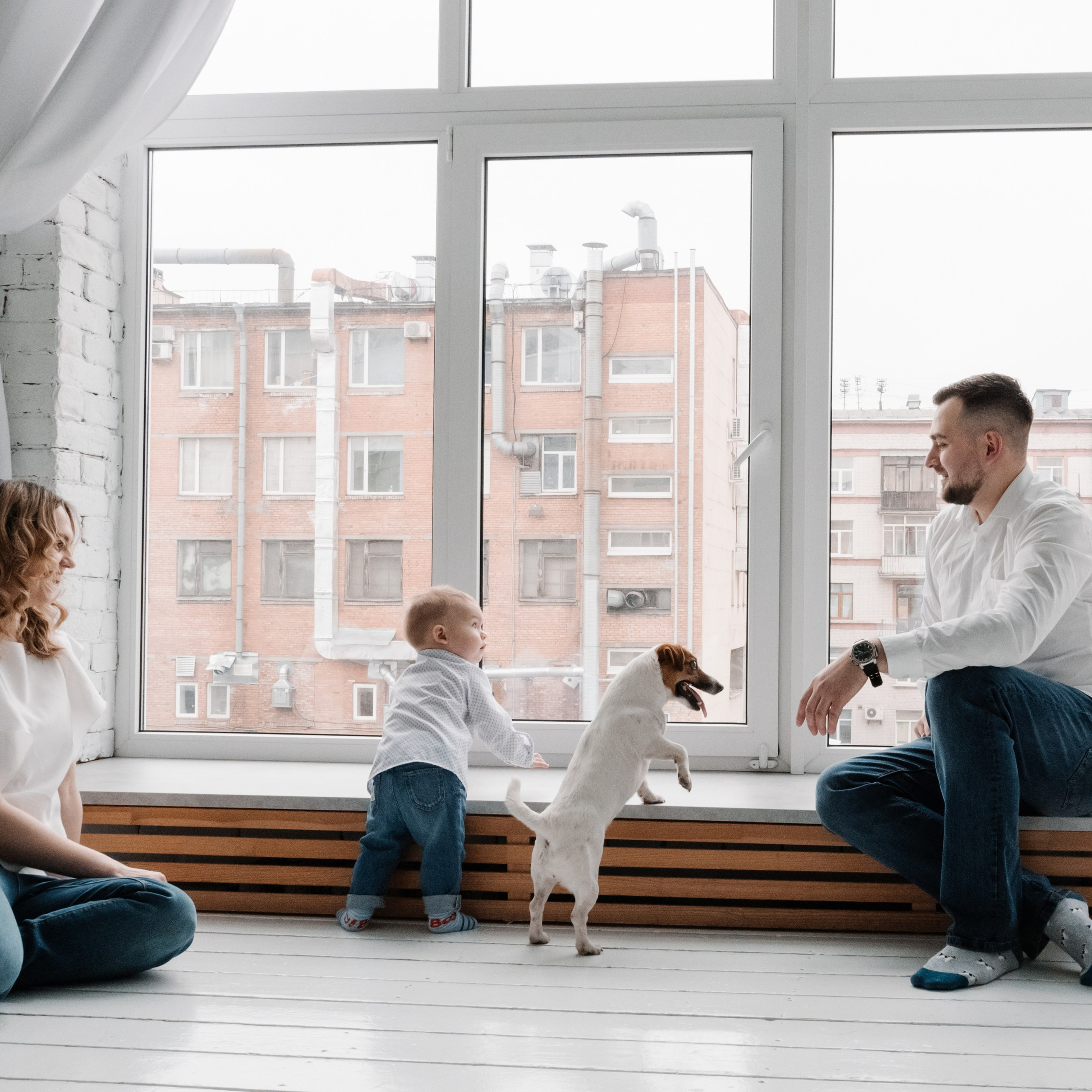 Семейная в фотостудии. Фотограф новорожденных малышей в Санкт-Петербурге