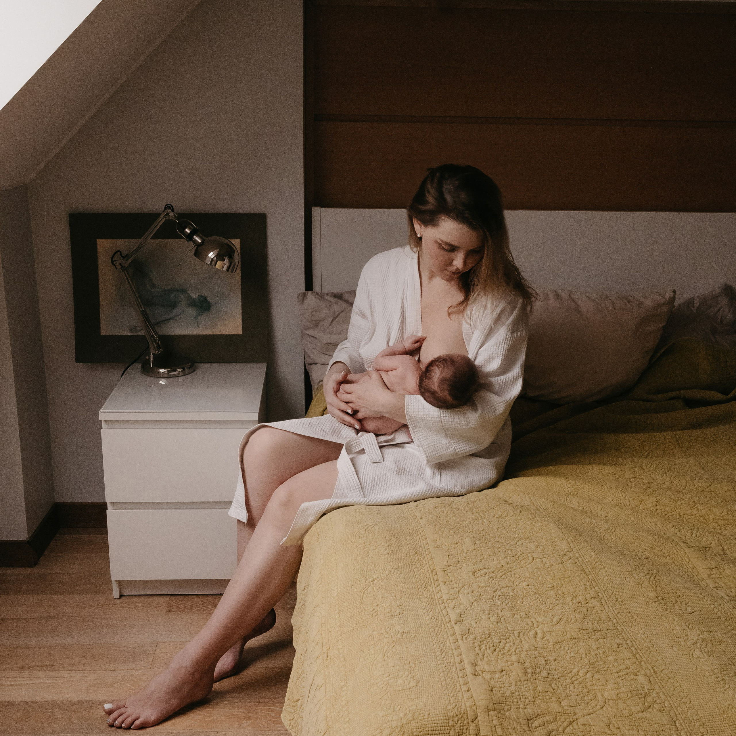 Семейные кадры с новорожденными. Фотограф новорожденных малышей в Санкт-Петербурге