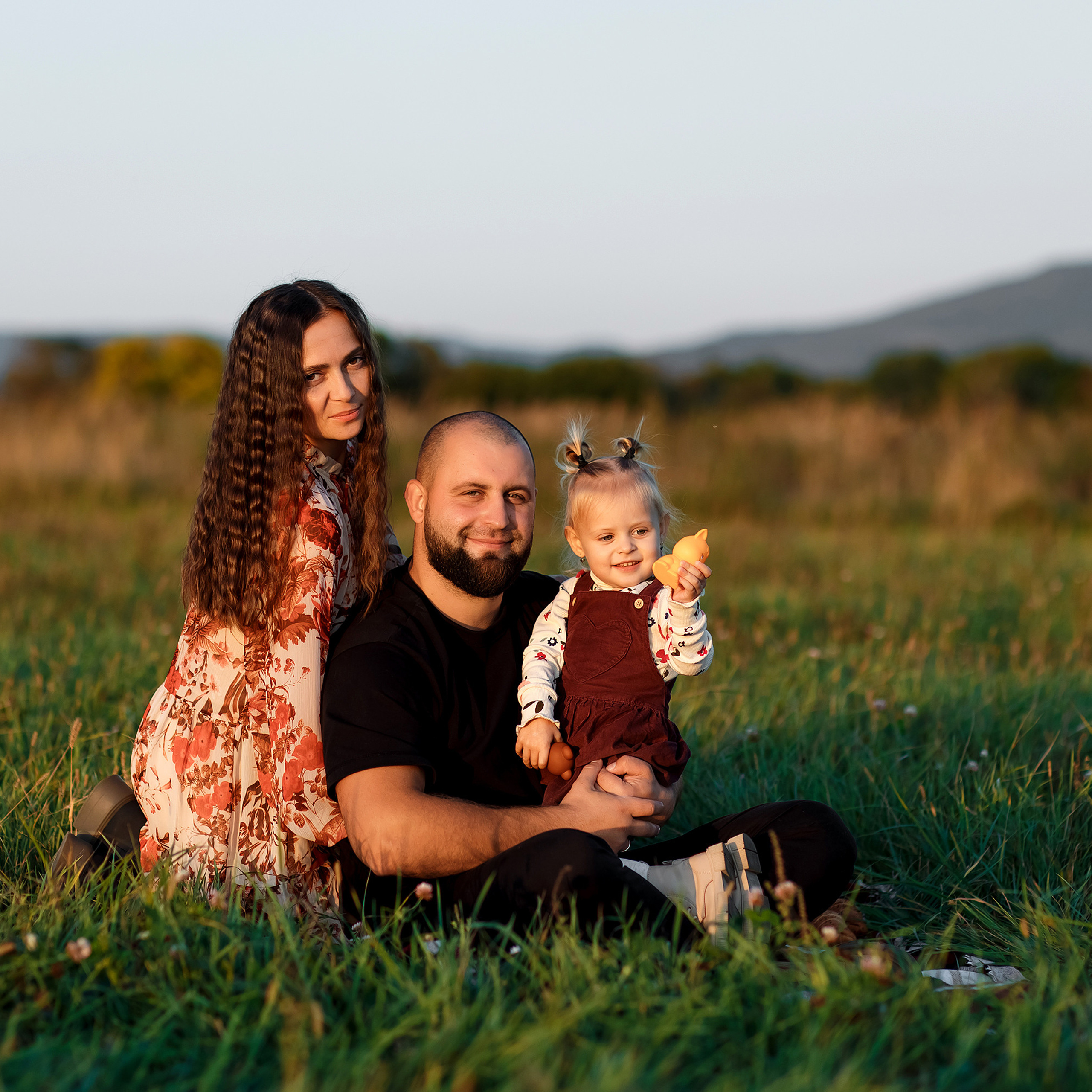 Фотосессия на поле