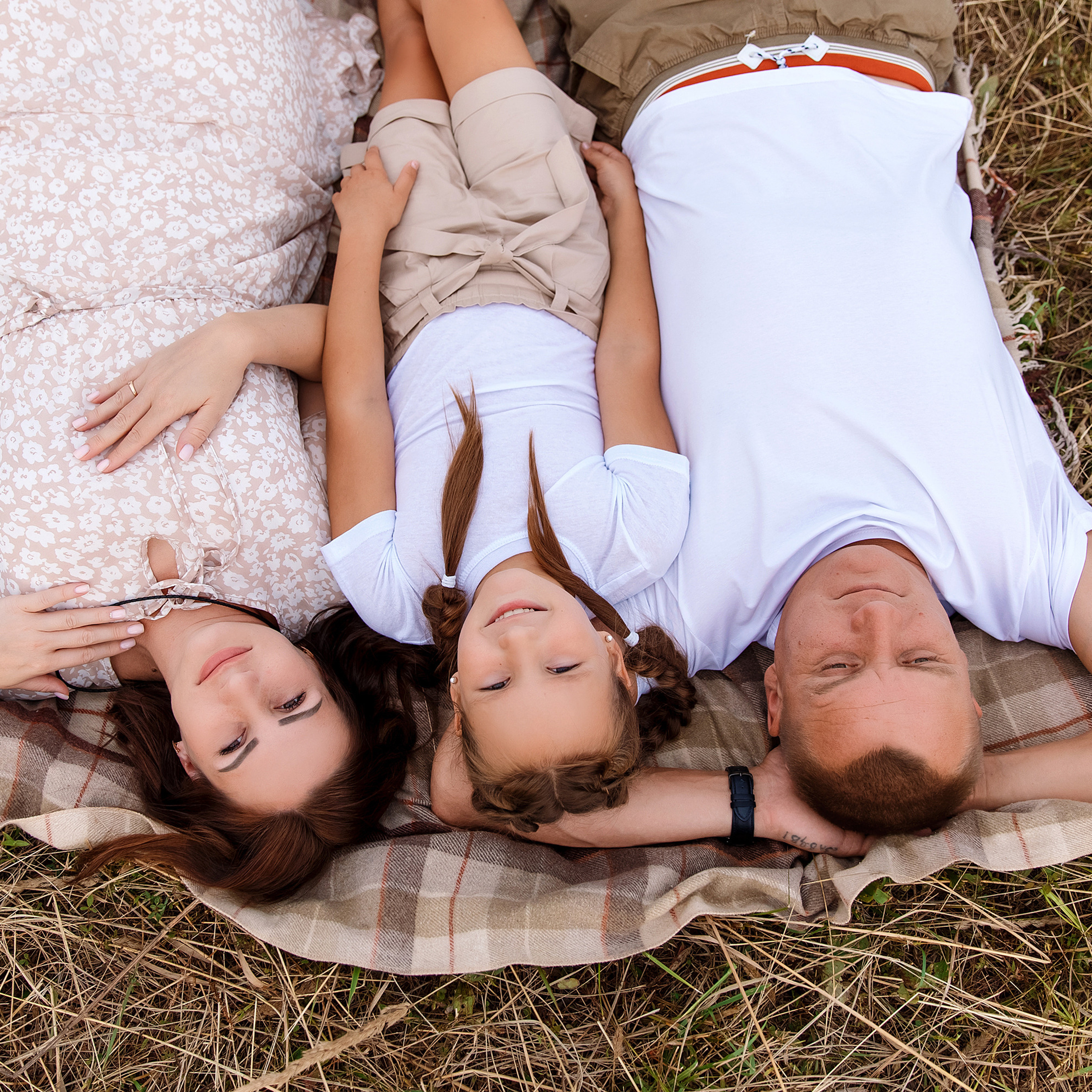 Фотосессия на сене