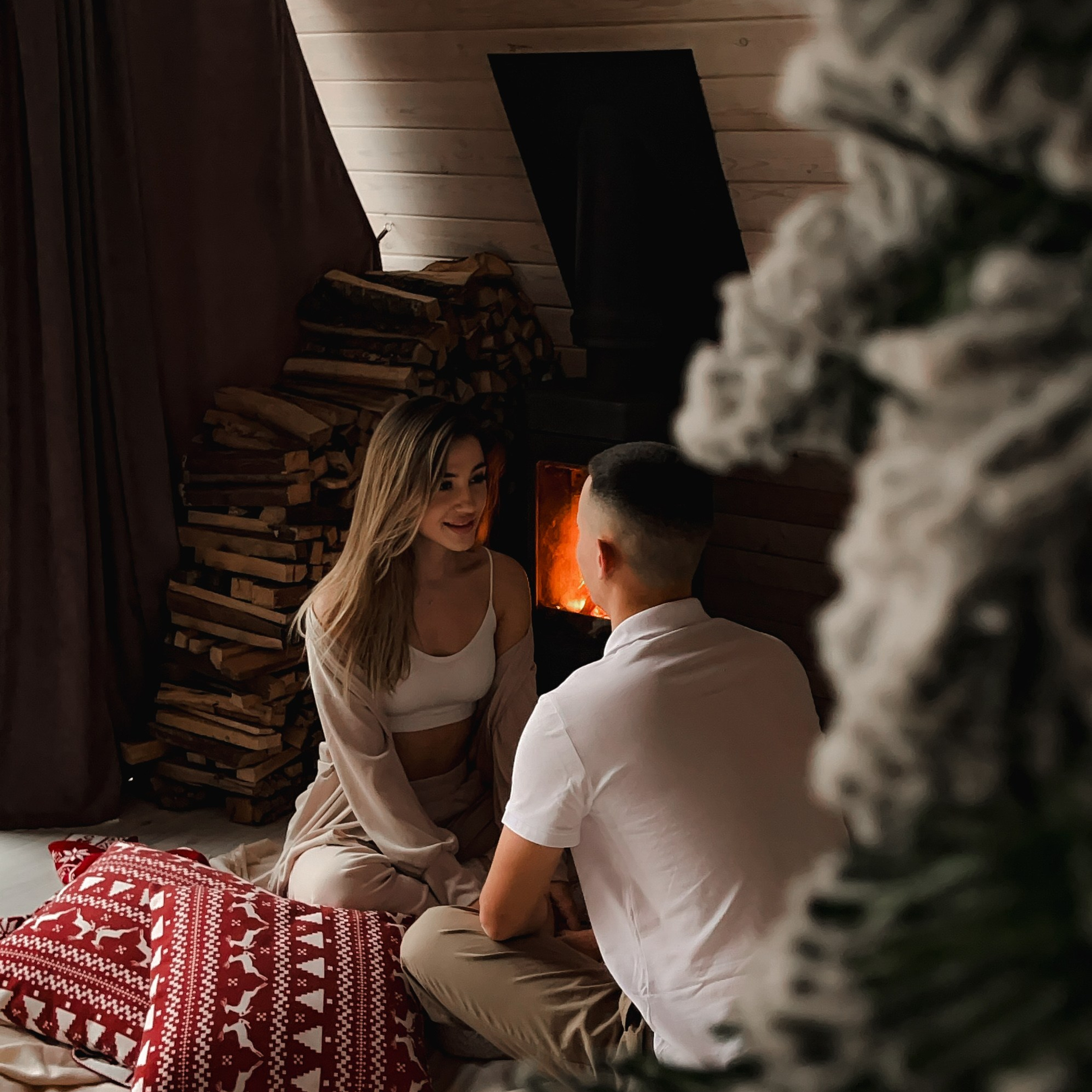 Новогодняя контент-съемка для La Frame глэмпинг