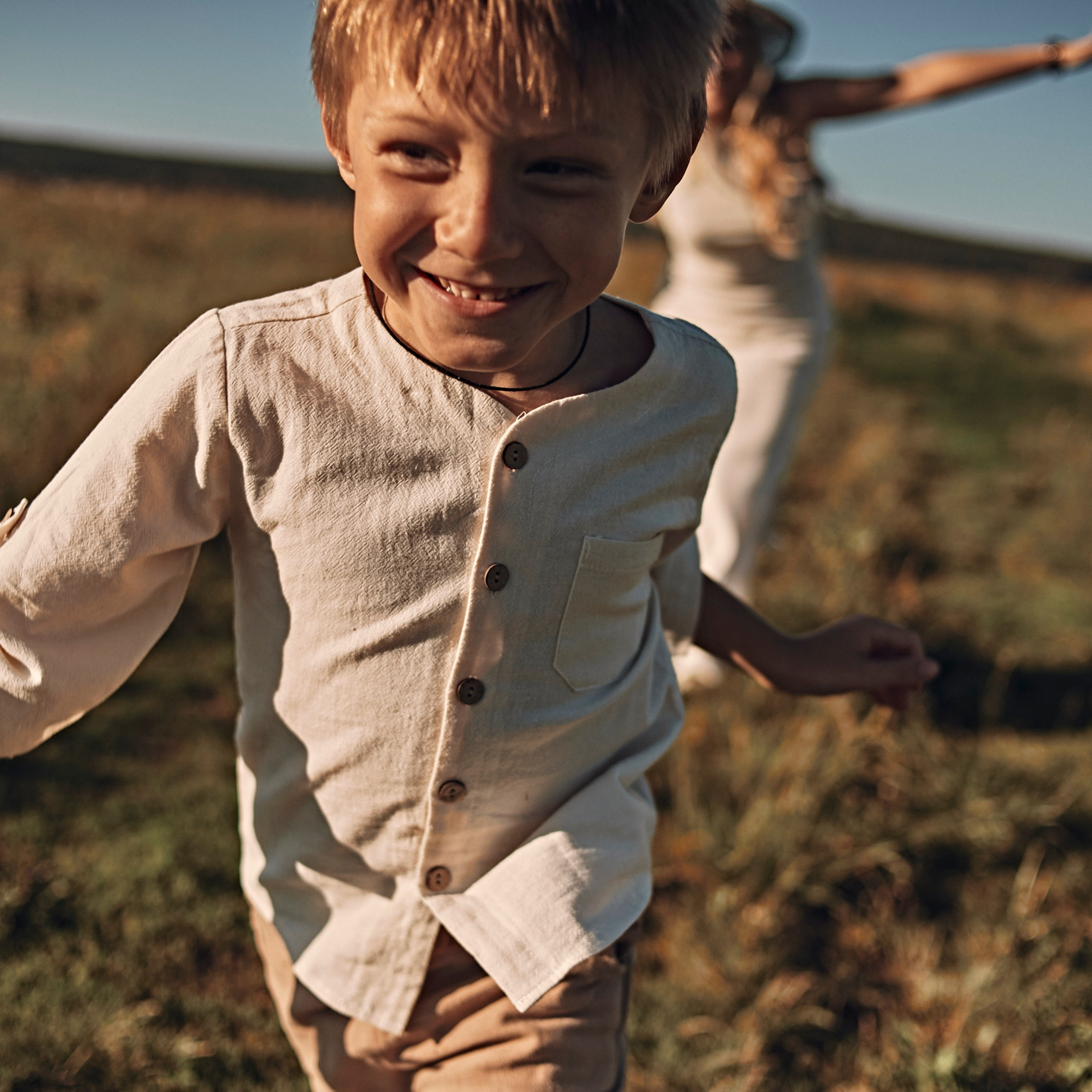 Оля с сыном