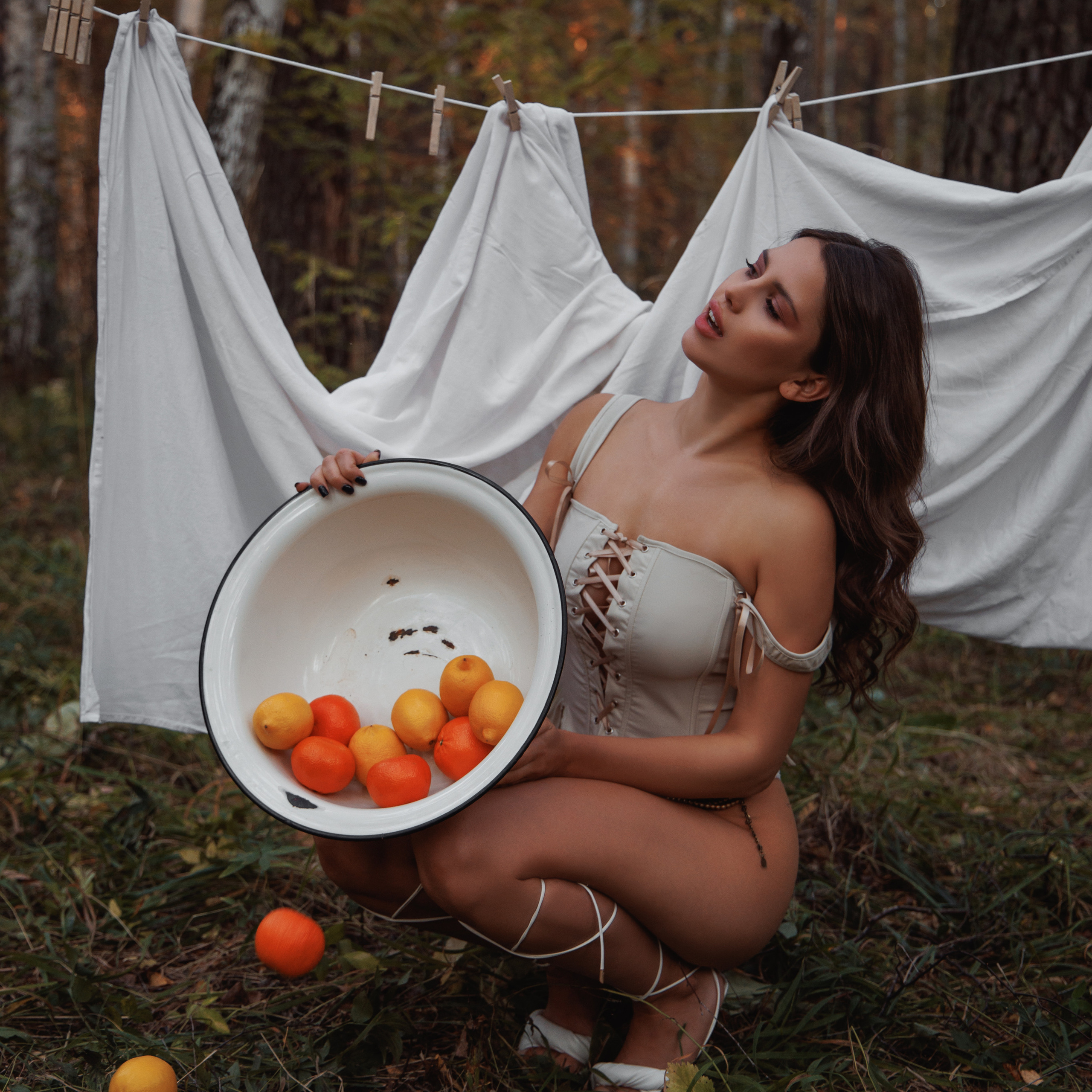 На природе