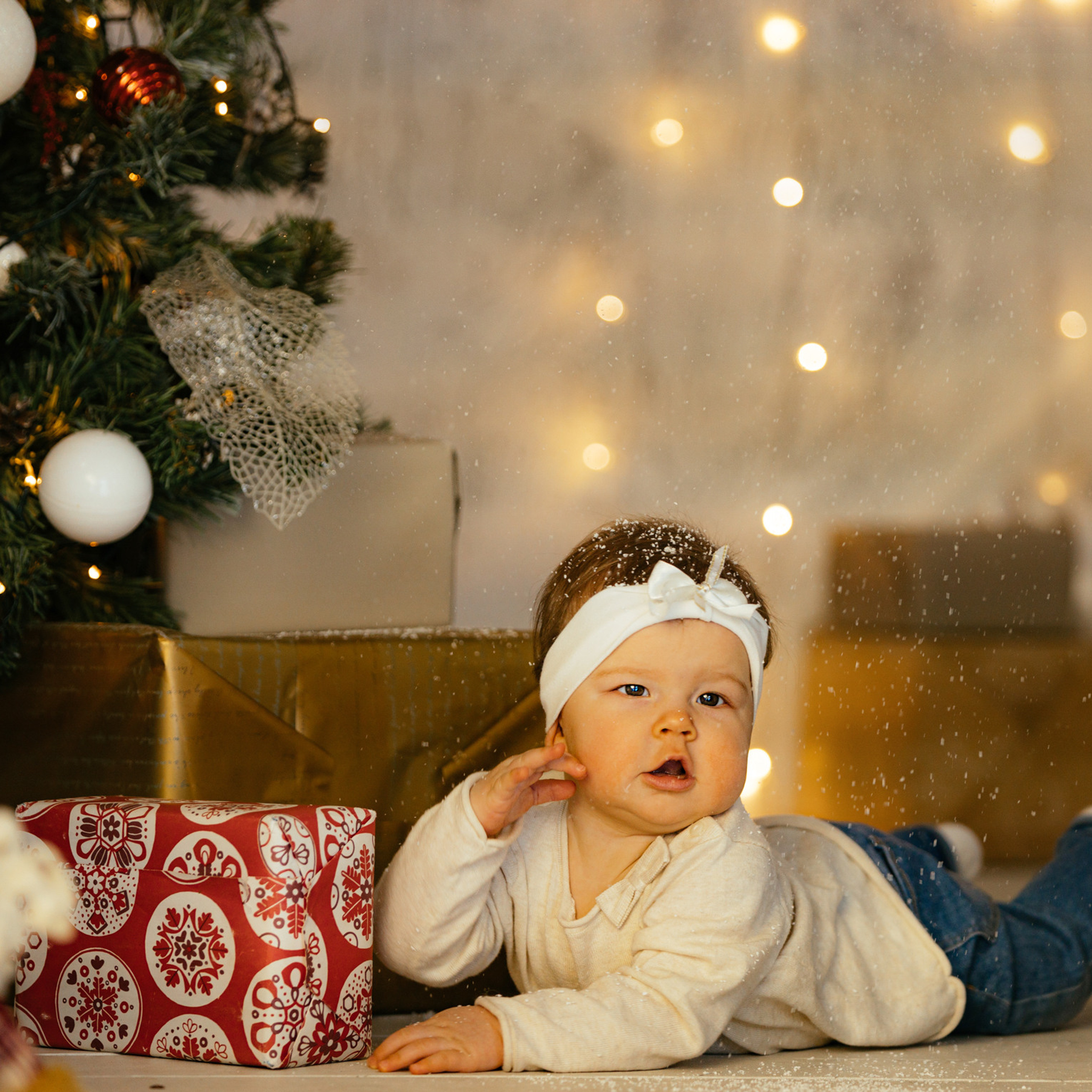 Новогодняя съемка. Артем, Таня и Катя