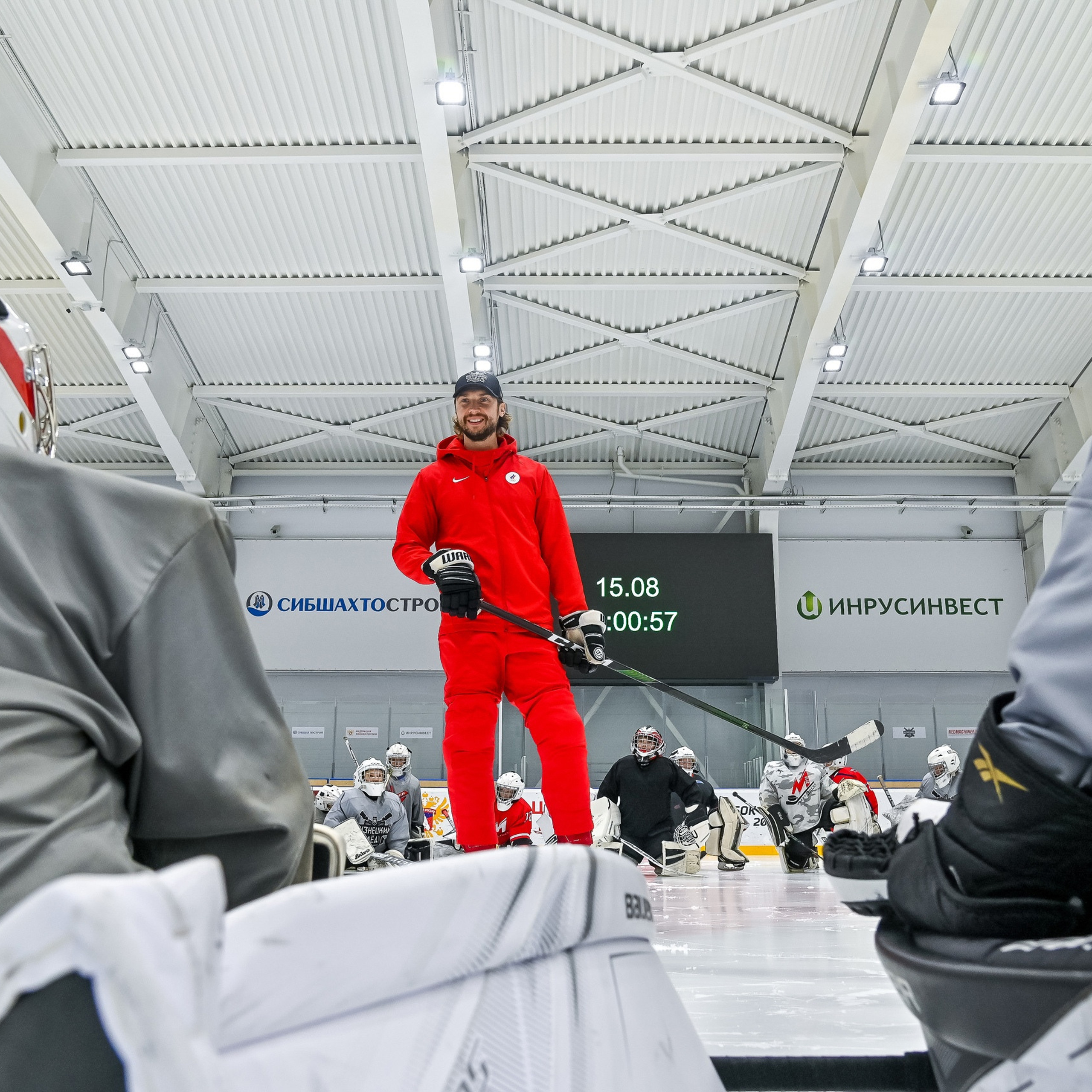 Мастер-класс Сергея Бобровского на «Кузнецком льду» 15.08.2021