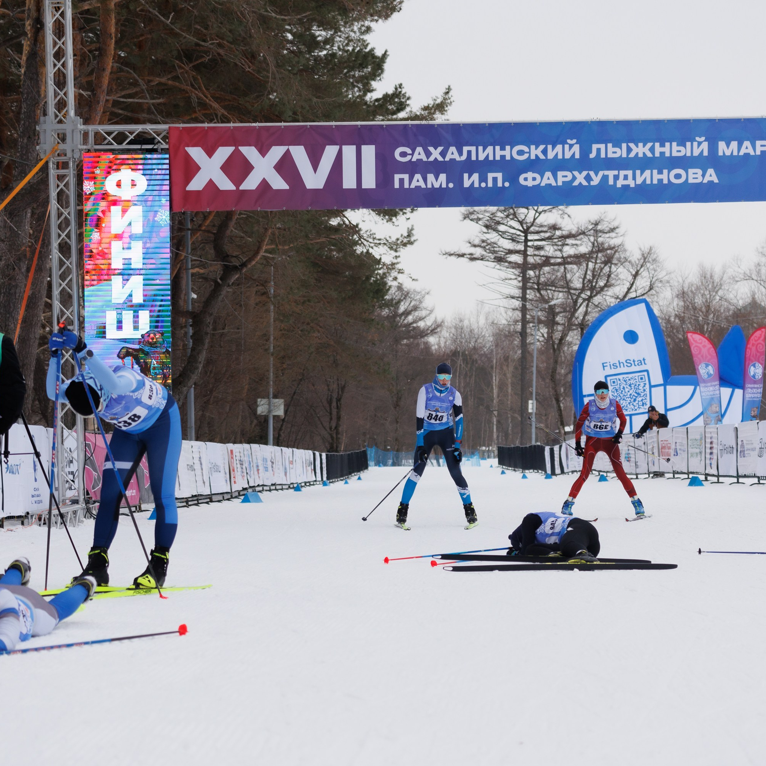 XXVII Сахалинский лыжный марафон. Фотограф Анастасия Зубкова