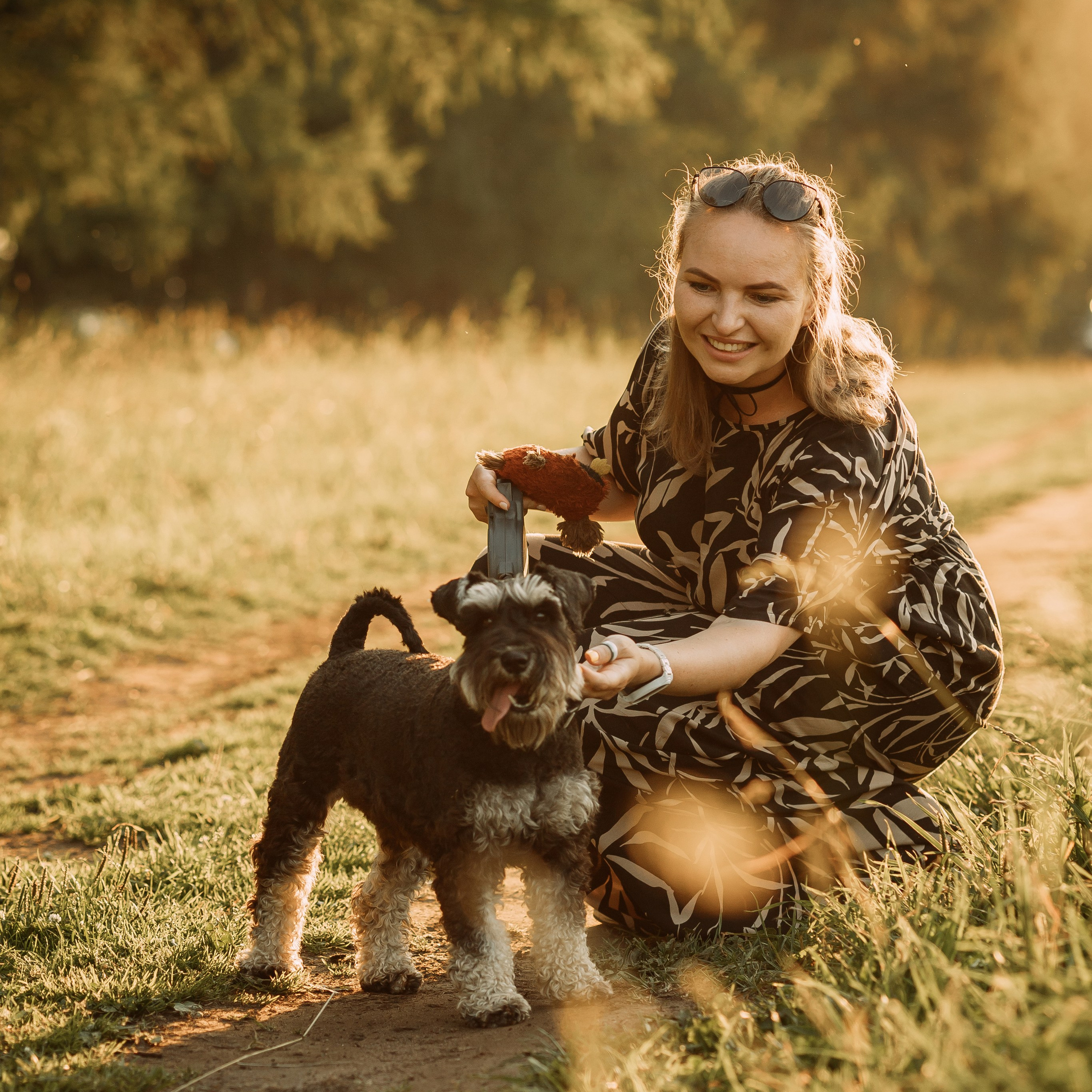 Фотопрогулка. Евгения и цвергшнауцер Ладушка