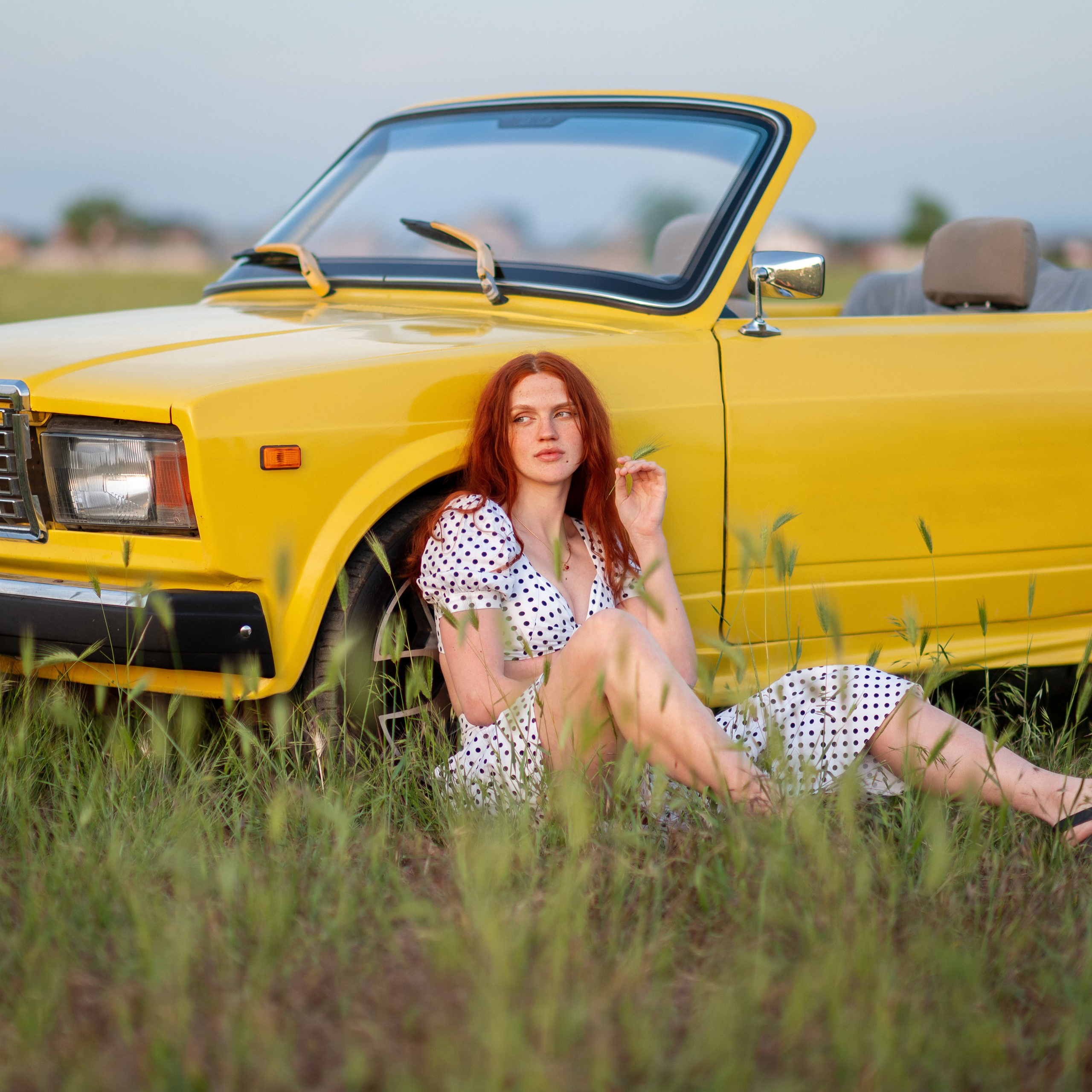 На желтом кабриолете жигули