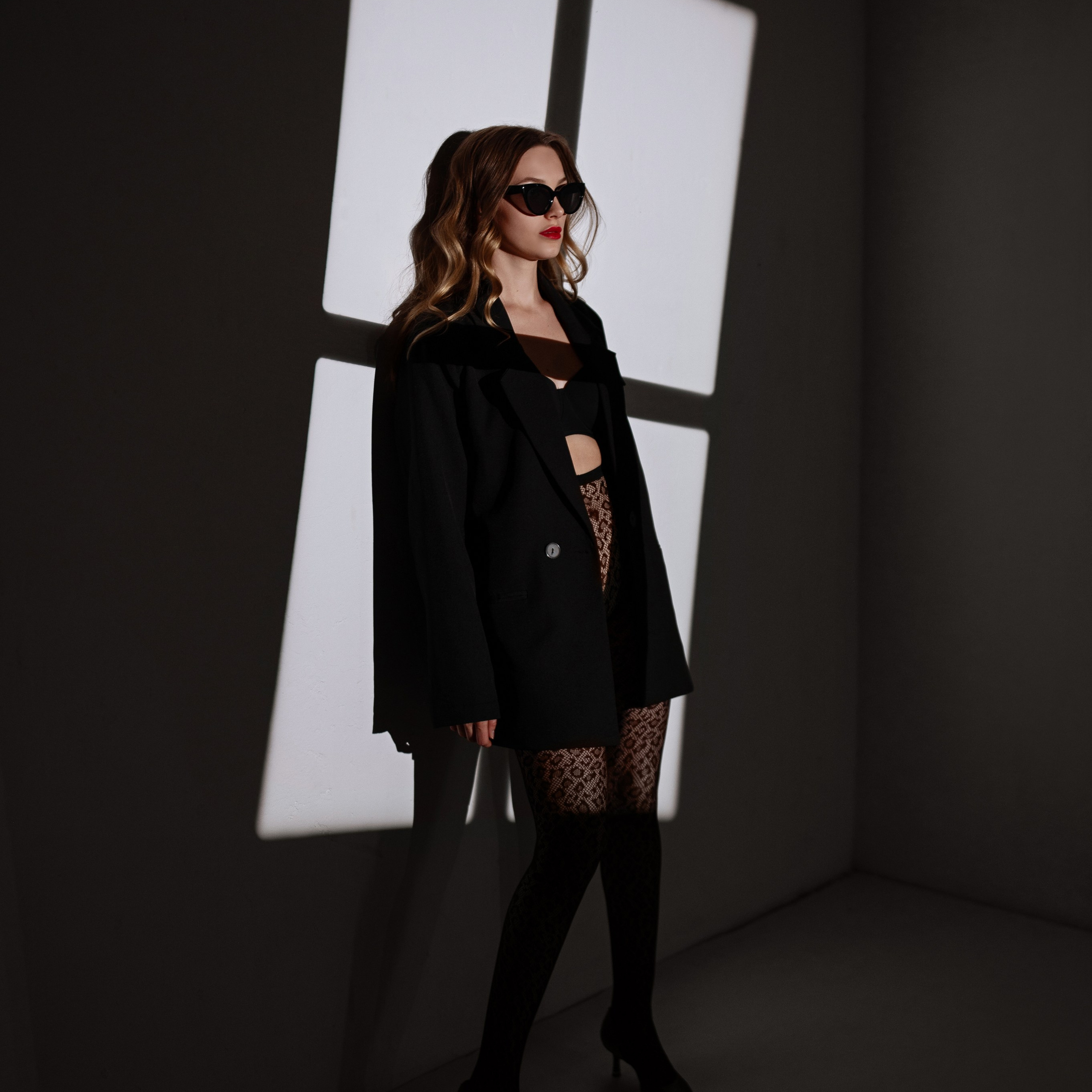 Фотосессия с использованием масок гобо в студии