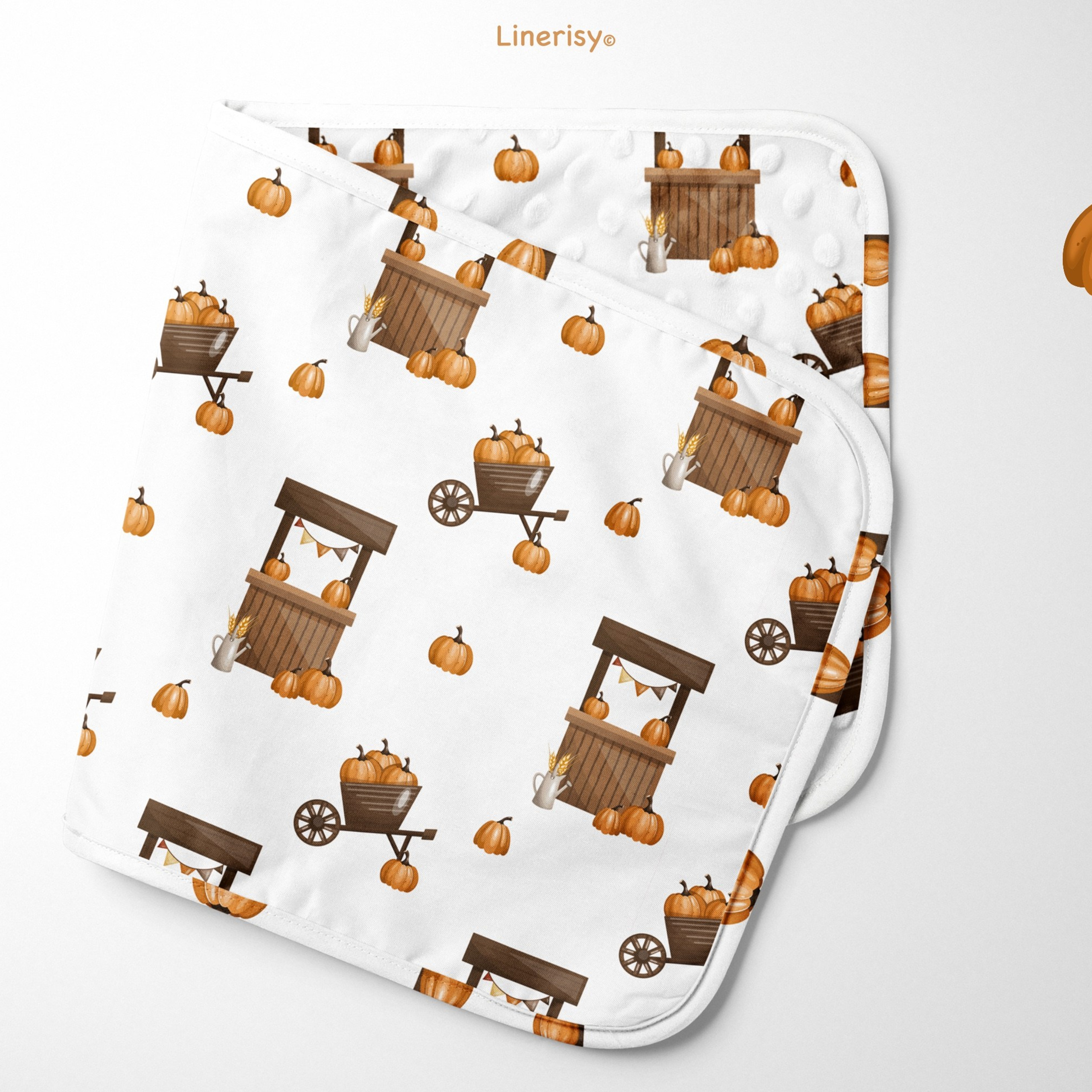 Набор бесшовных паттернов «Осеняя ферма». Художник-иллюстратор Евгения Бекренёва