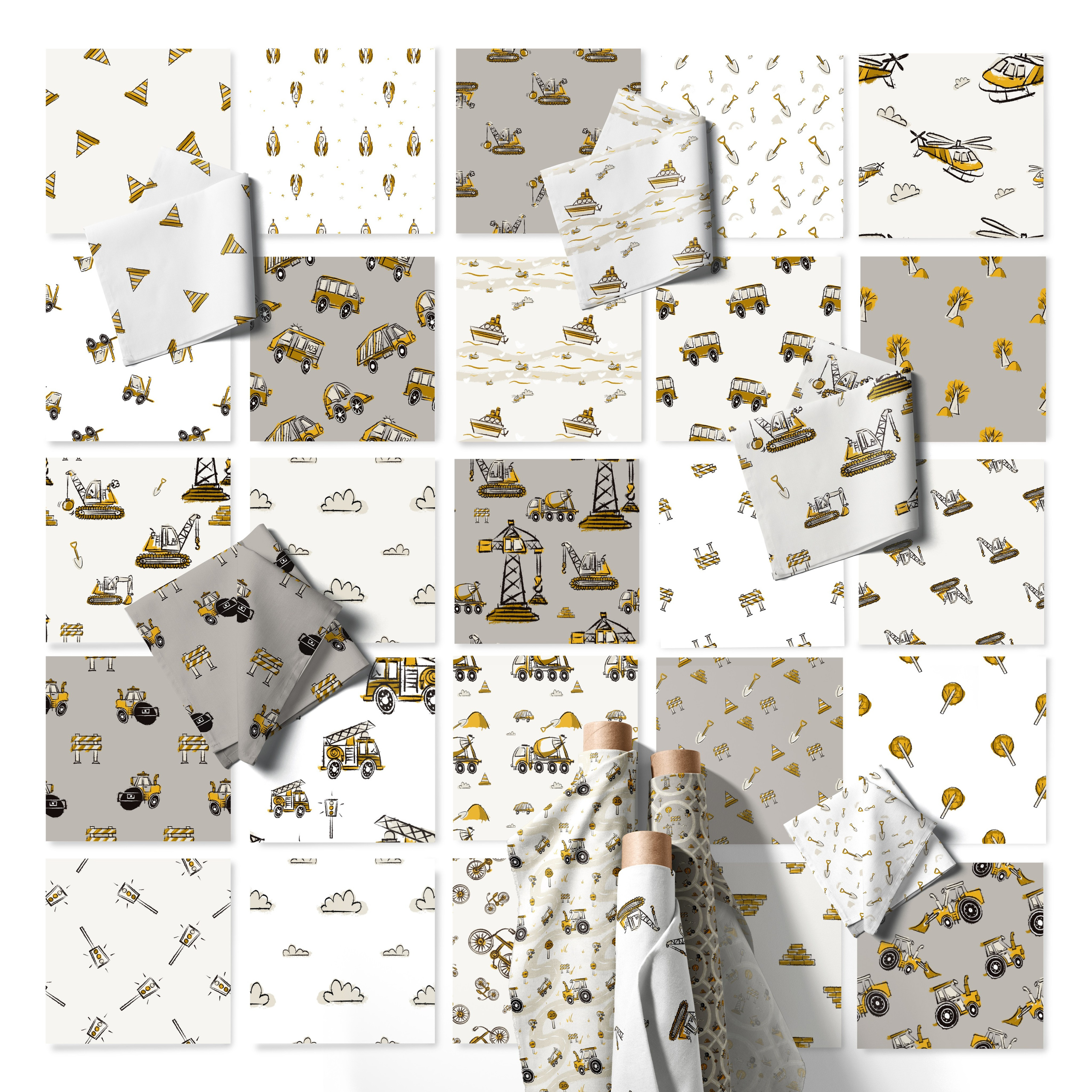 Коллекция иллюстраций «Поехали?». Художник-иллюстратор Евгения Бекренёва