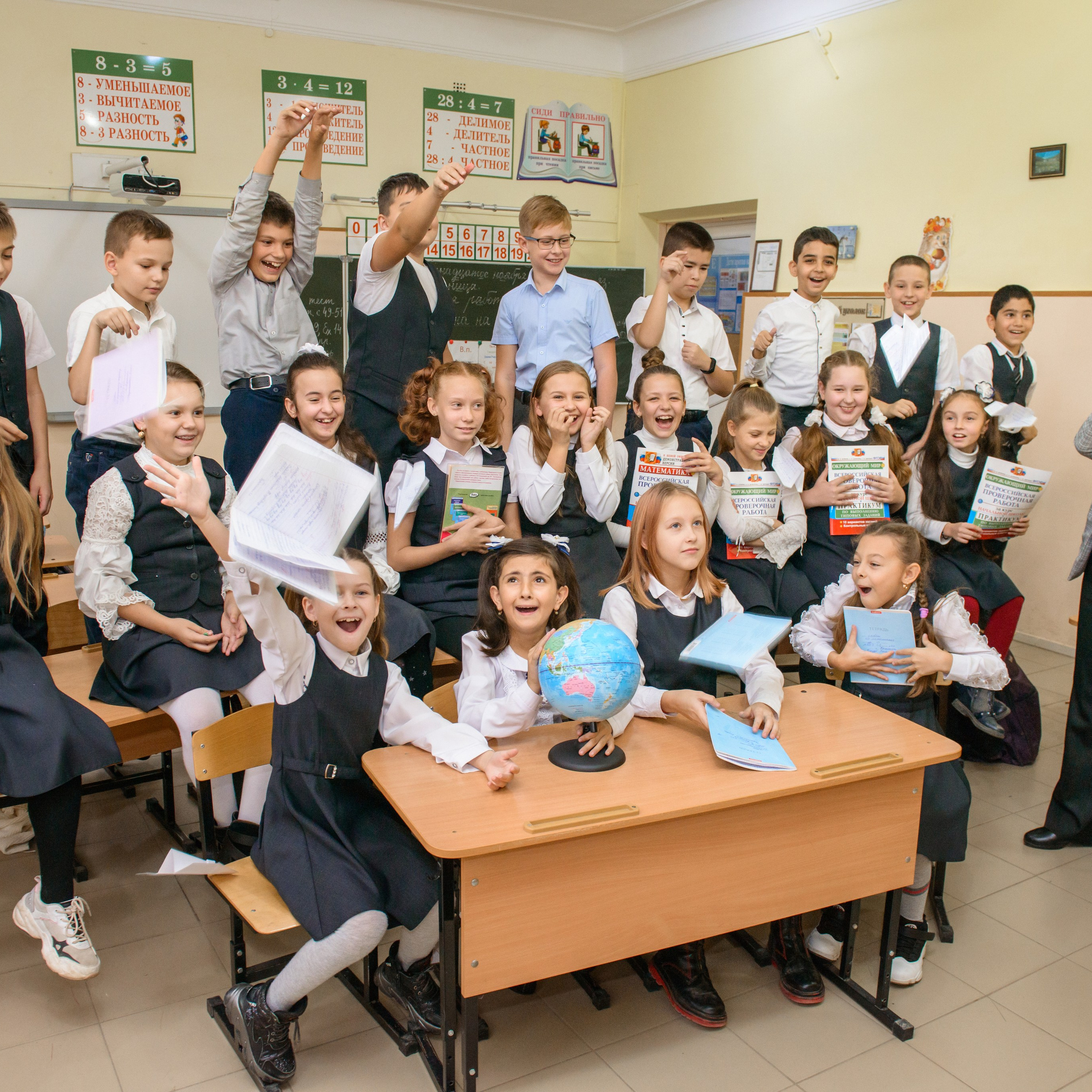В классе