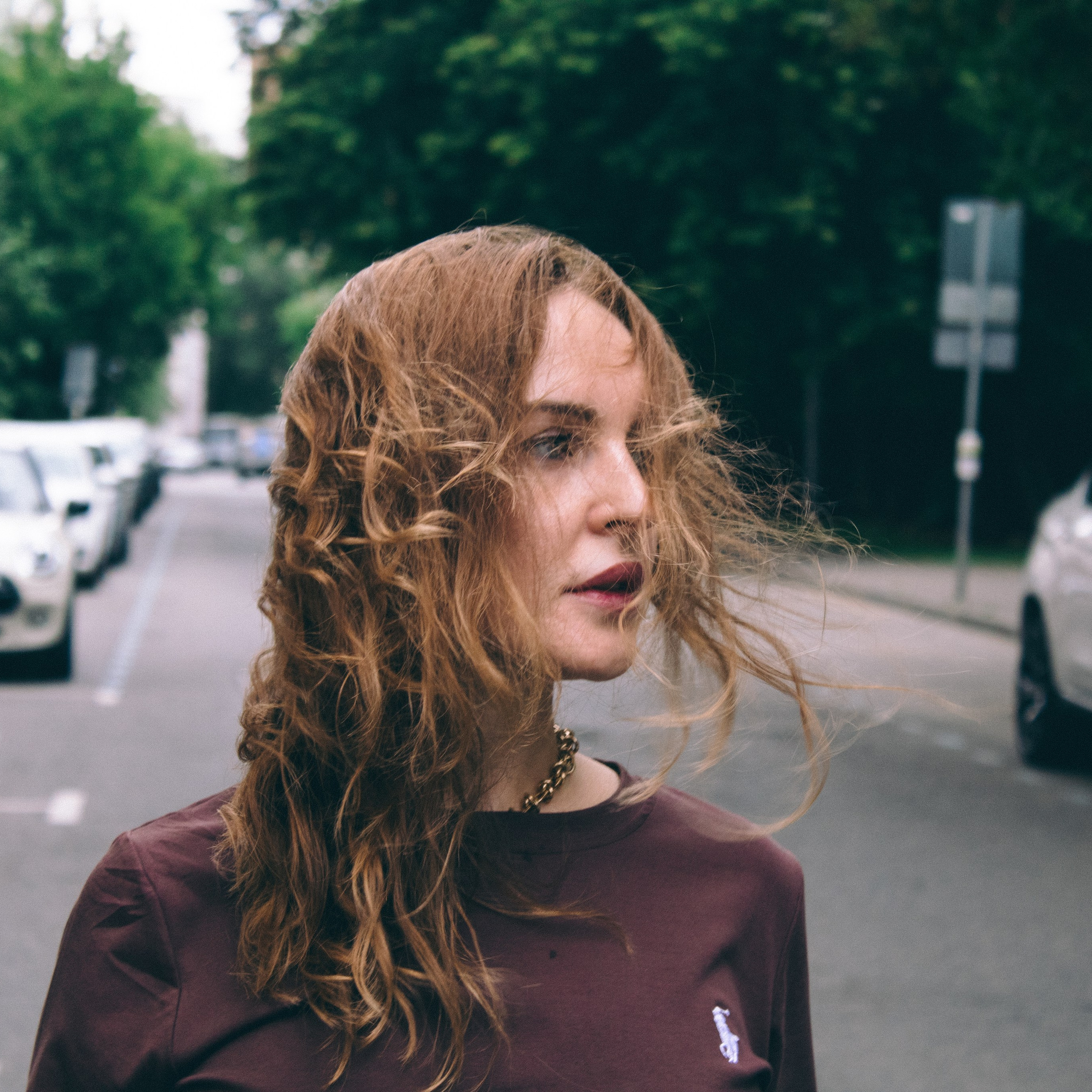 Актриса Женя Ханссен, уличная фотосессия москва