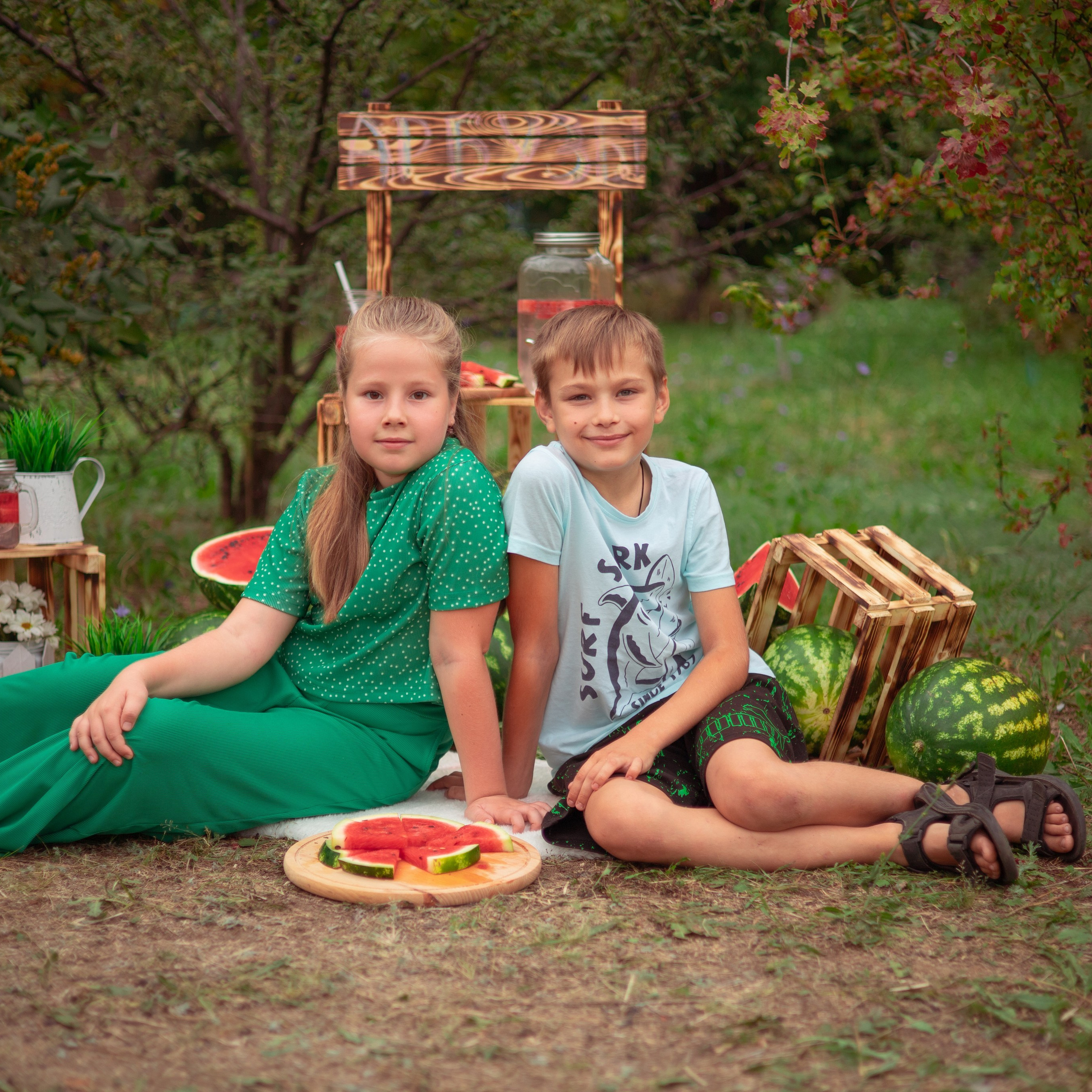 семья арбузы