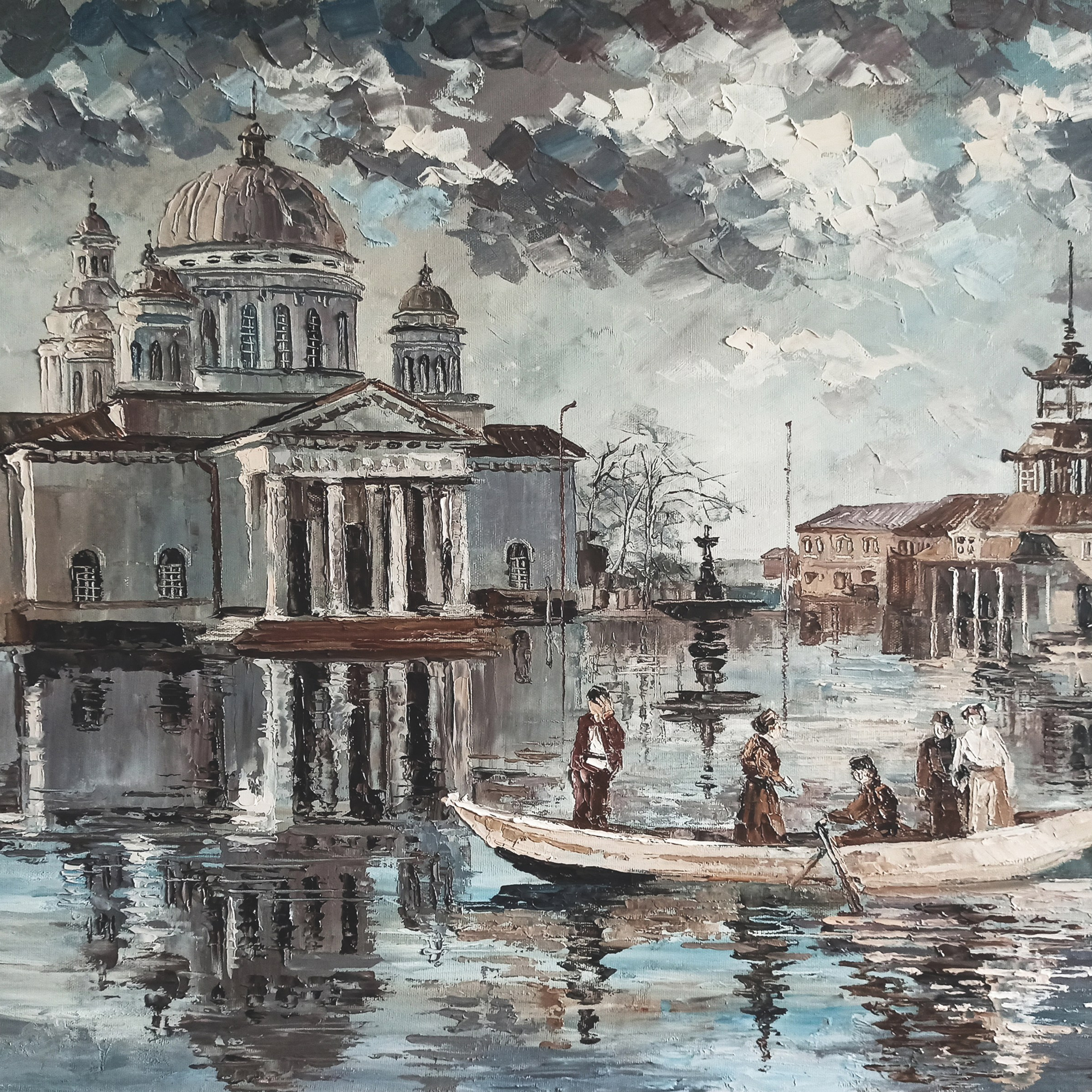 «Нижегородская Венеция». Староярмарочный собор. Художник Марина Новосельская