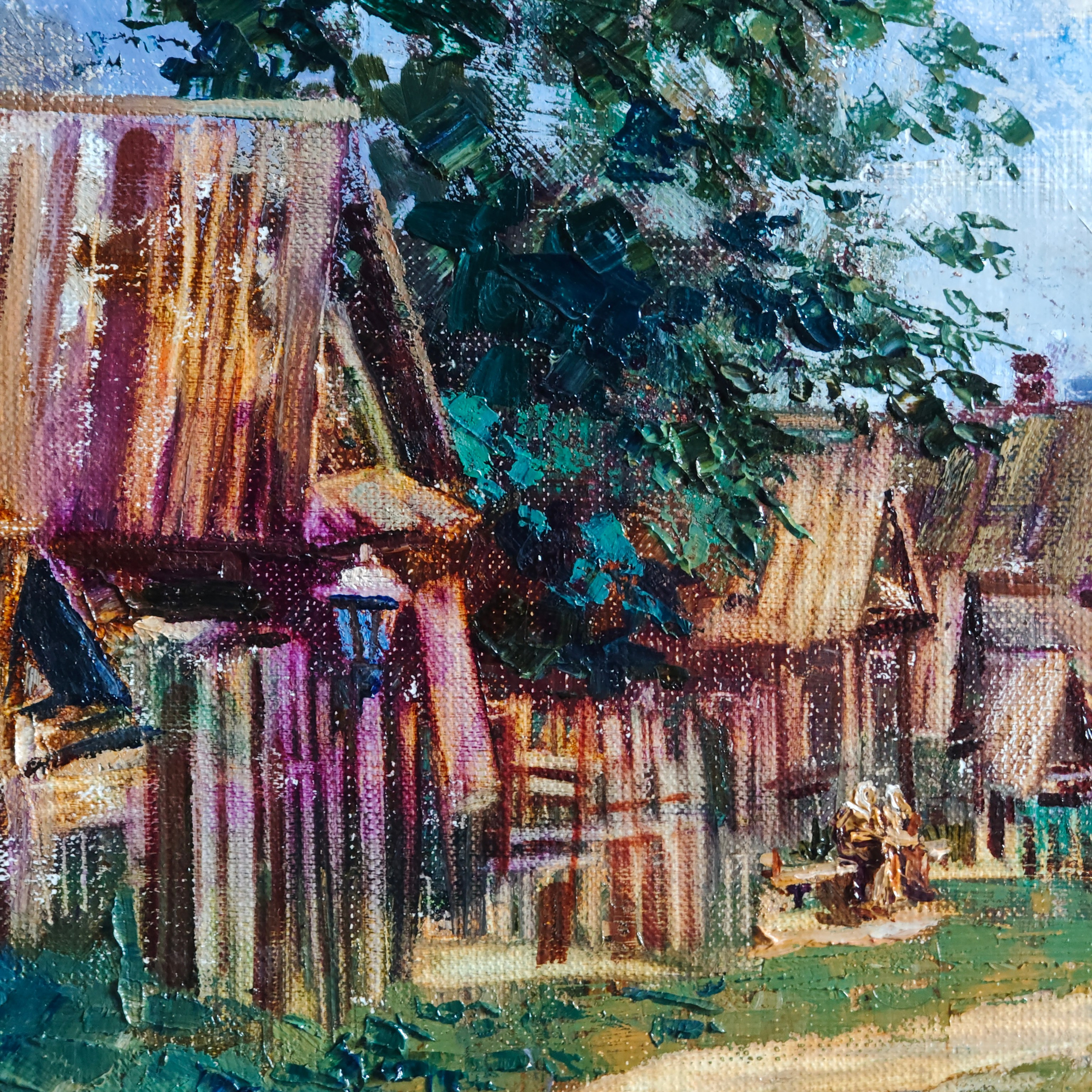 «Нижегородский дворик на Гребешке». Художник Марина Новосельская