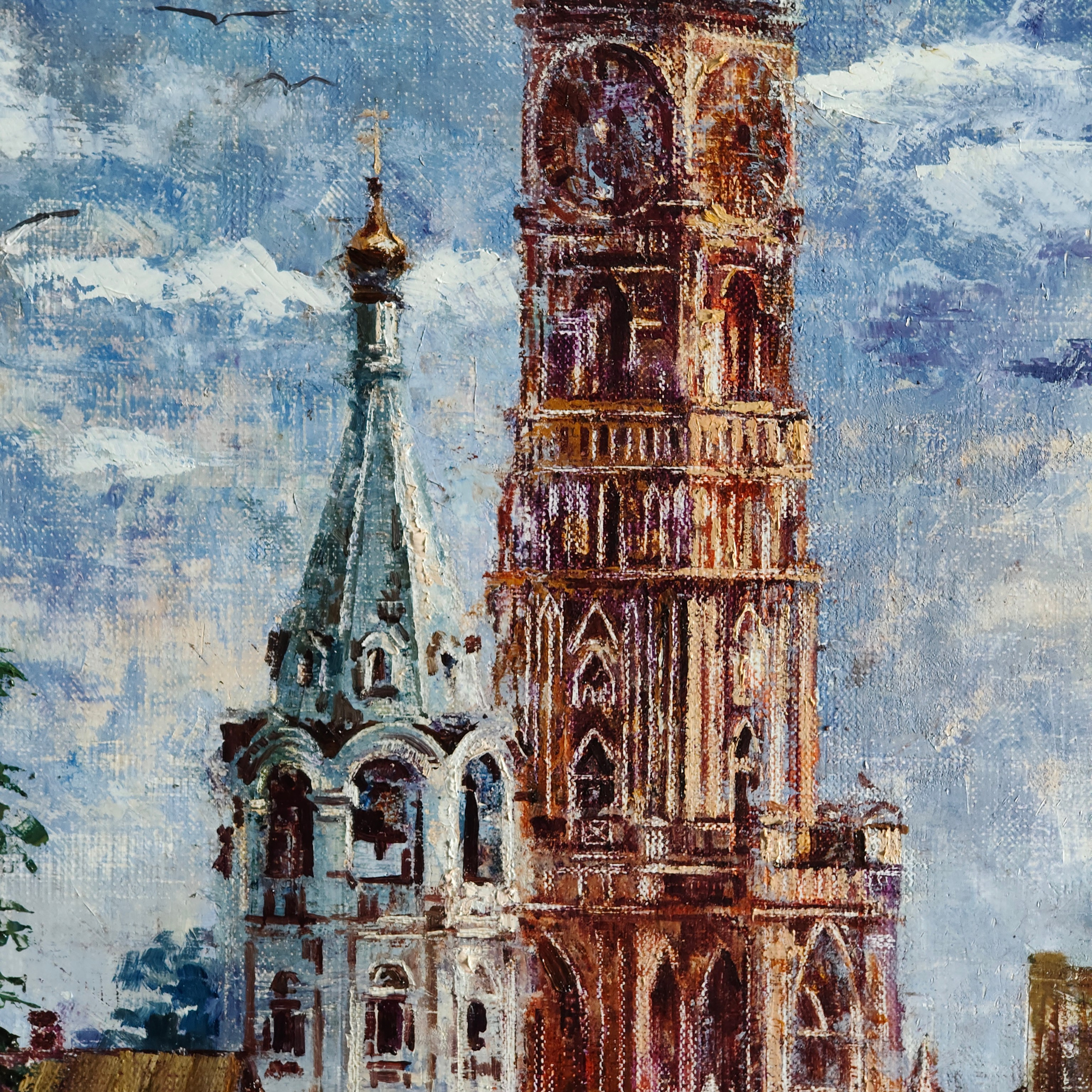 «Нижегородский дворик на Гребешке». Художник Марина Новосельская