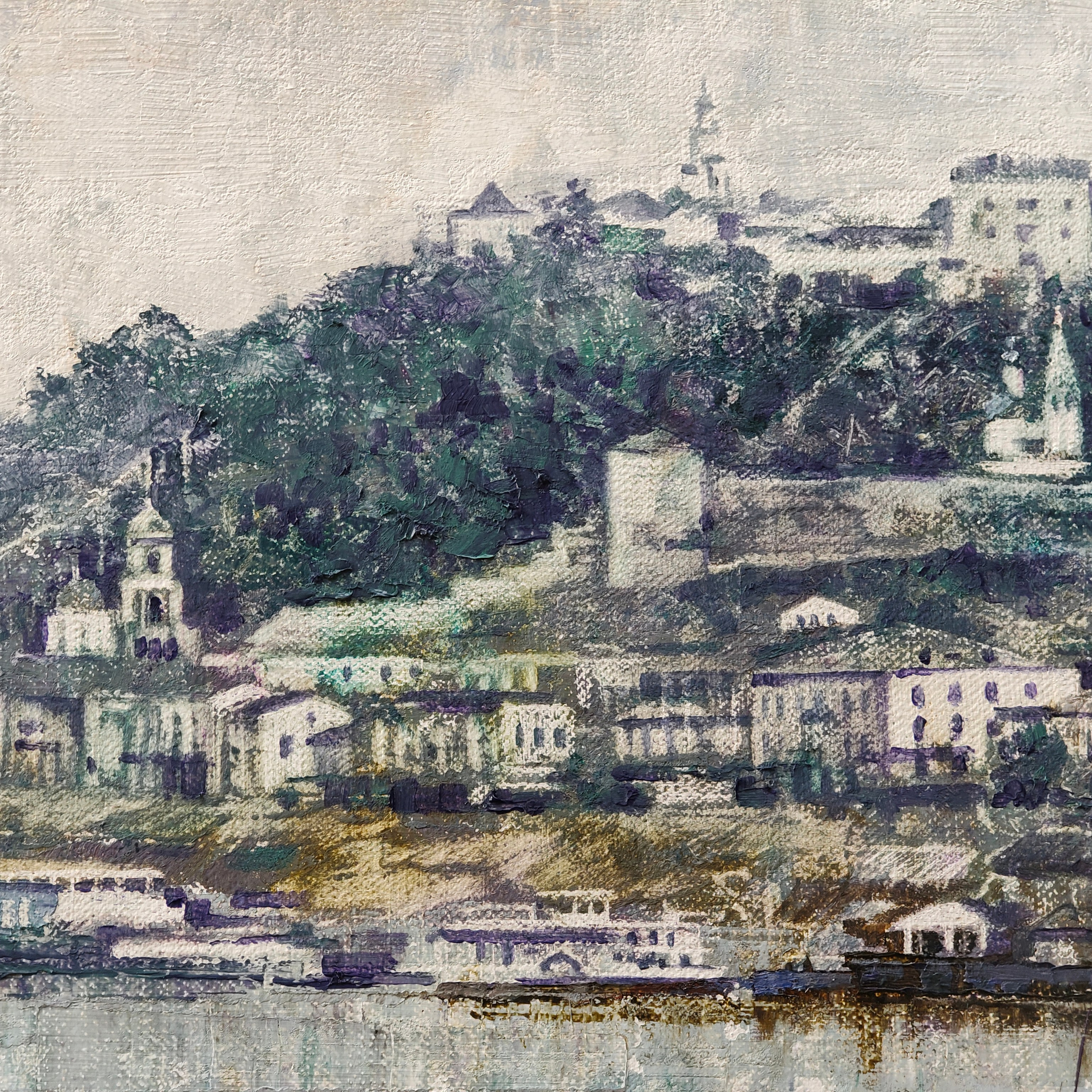 «Сибирская пристань». Старый Нижний. Художник Марина Новосельская