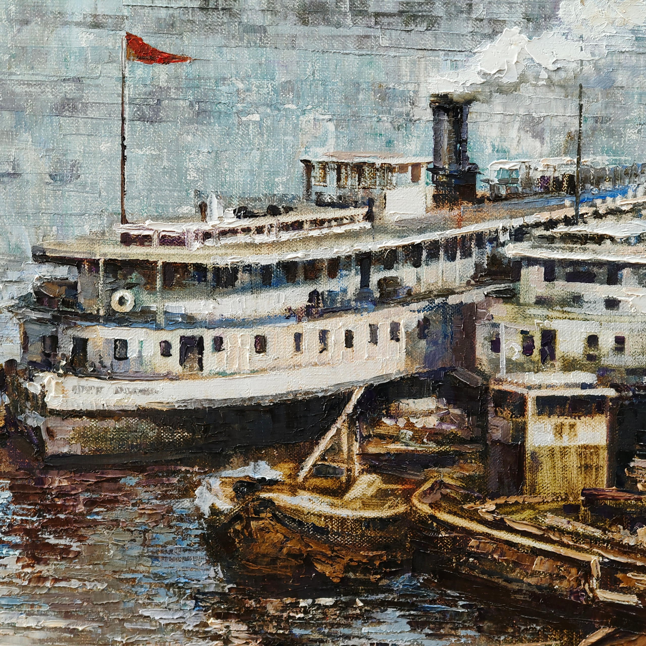 «Сибирская пристань». Старый Нижний. Художник Марина Новосельская