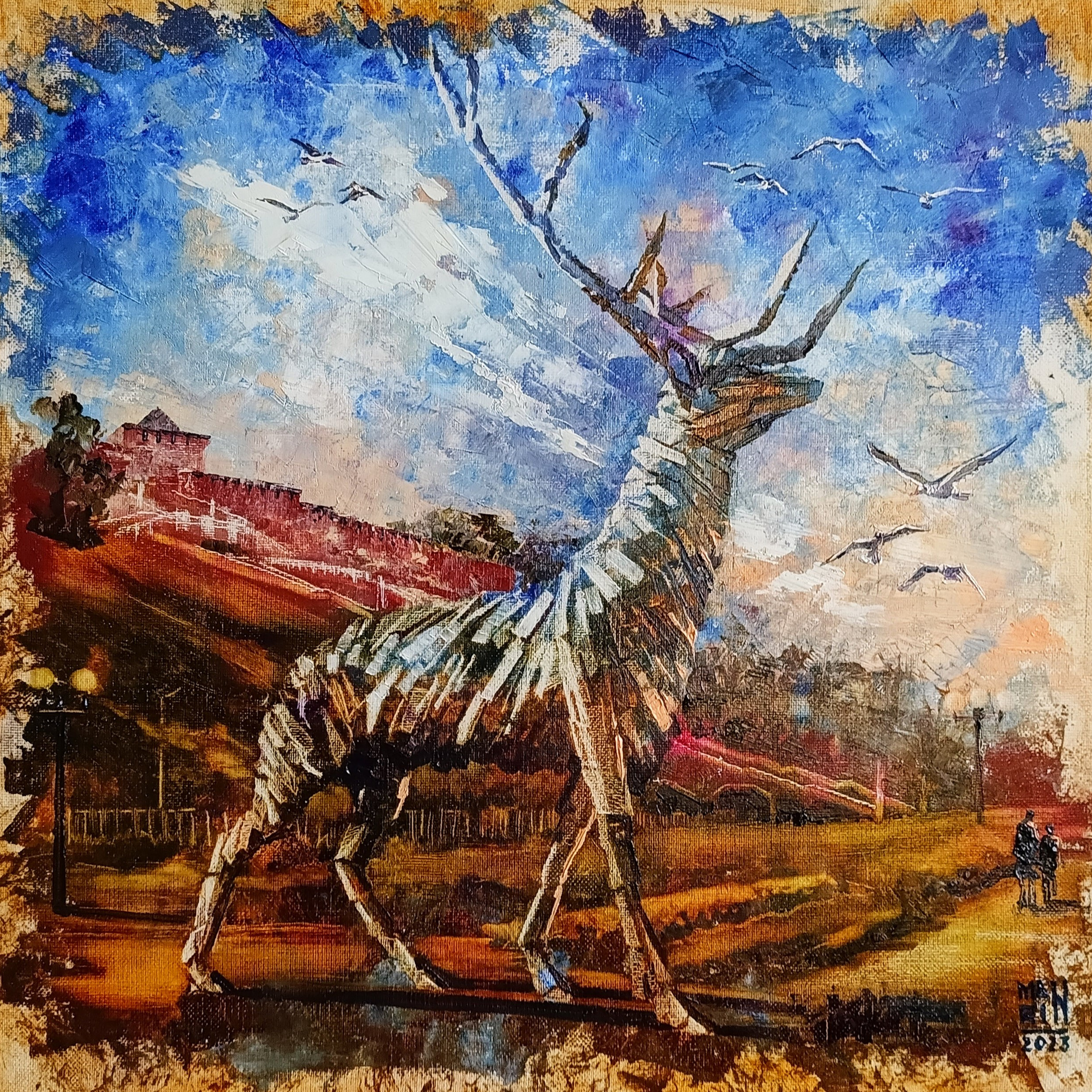 «Нижегородский олень». Художник Марина Новосельская