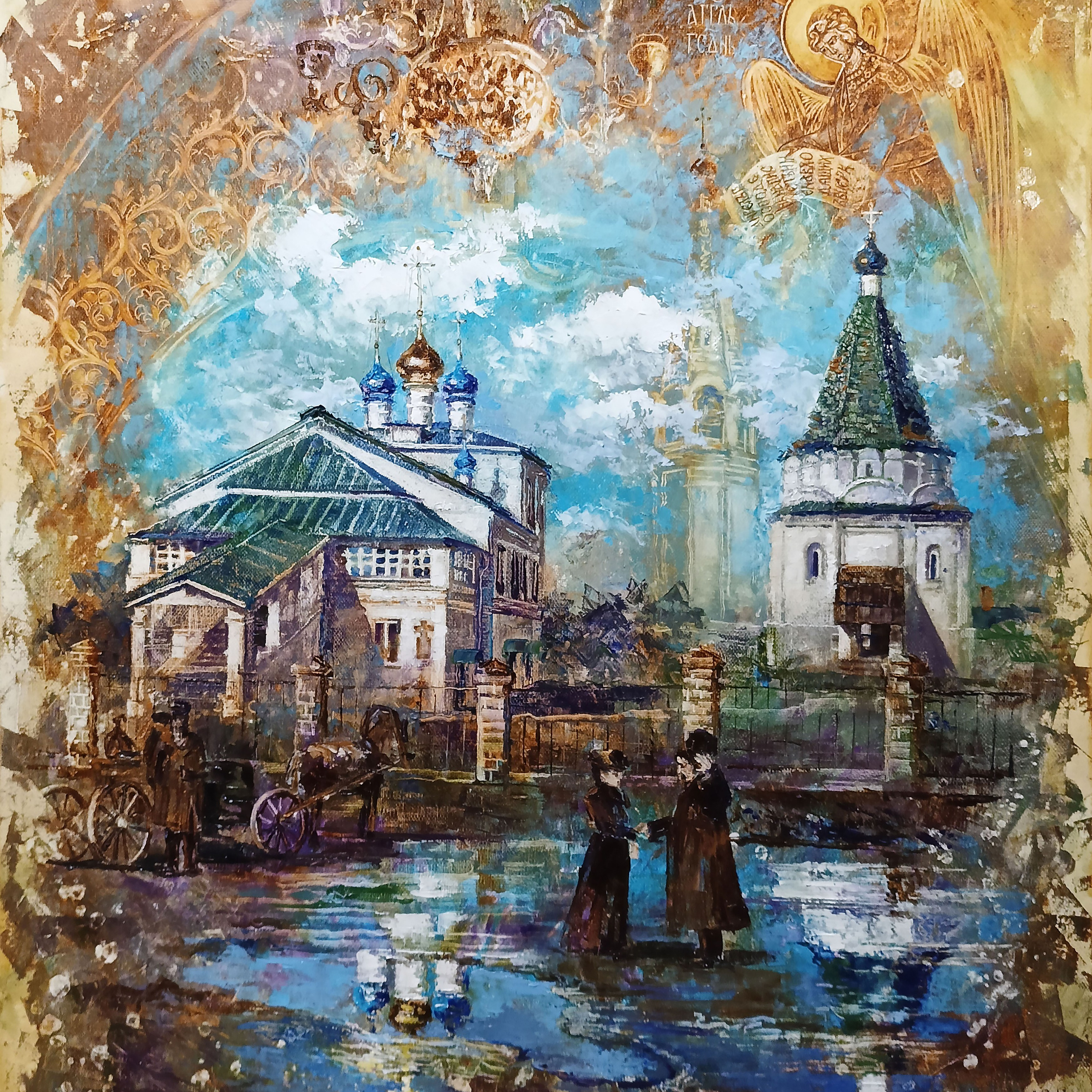 «Покровский храм. г. Балахна». Художник Марина Новосельская