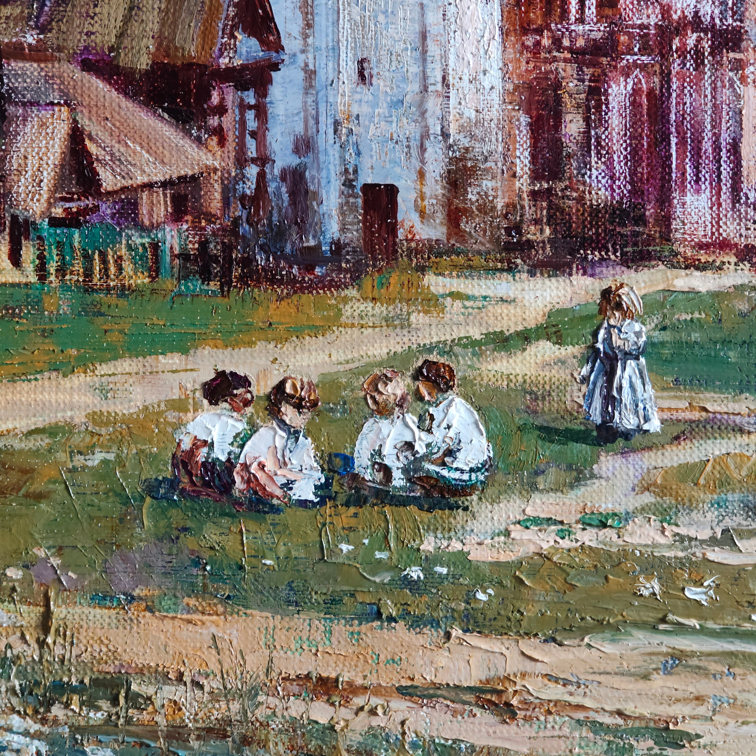 «Нижегородский дворик на Гребешке». Художник Марина Новосельская