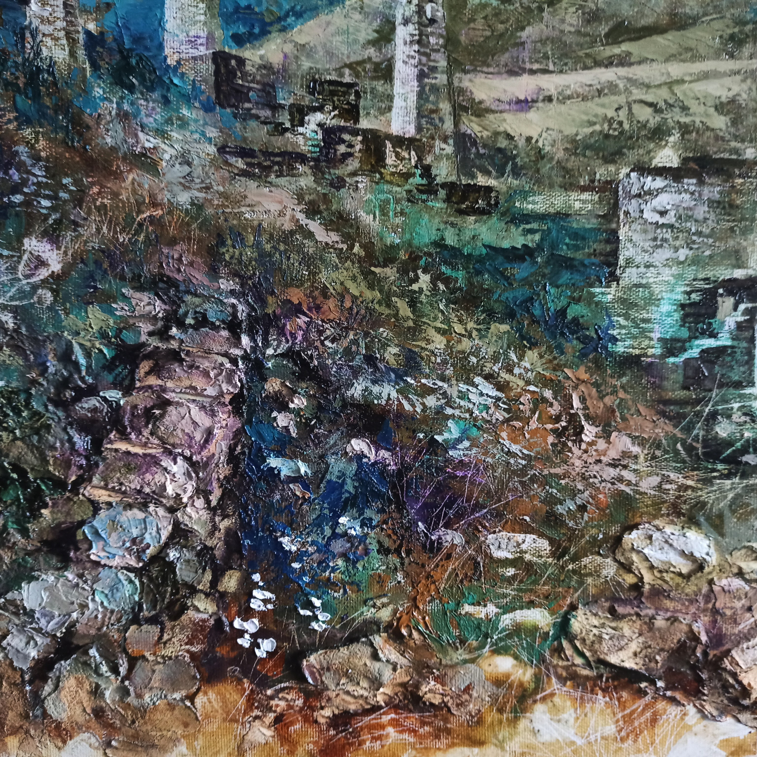 «Башенный комплекс Эрзи. Ингушетия». Художник Марина Новосельская