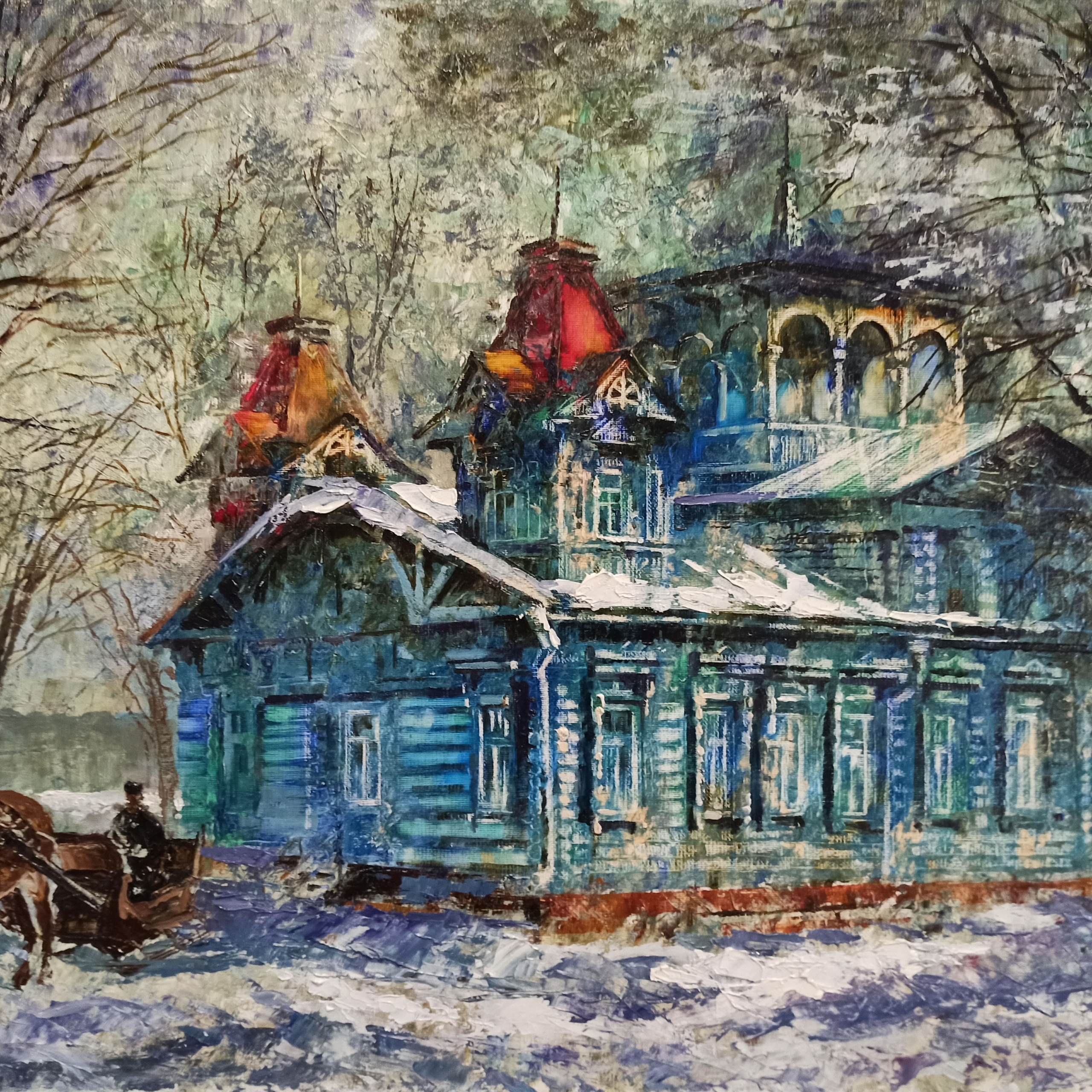 «Усадьба купца С. Н. Беляева. пос. Воскресенское». Художник Марина Новосельская