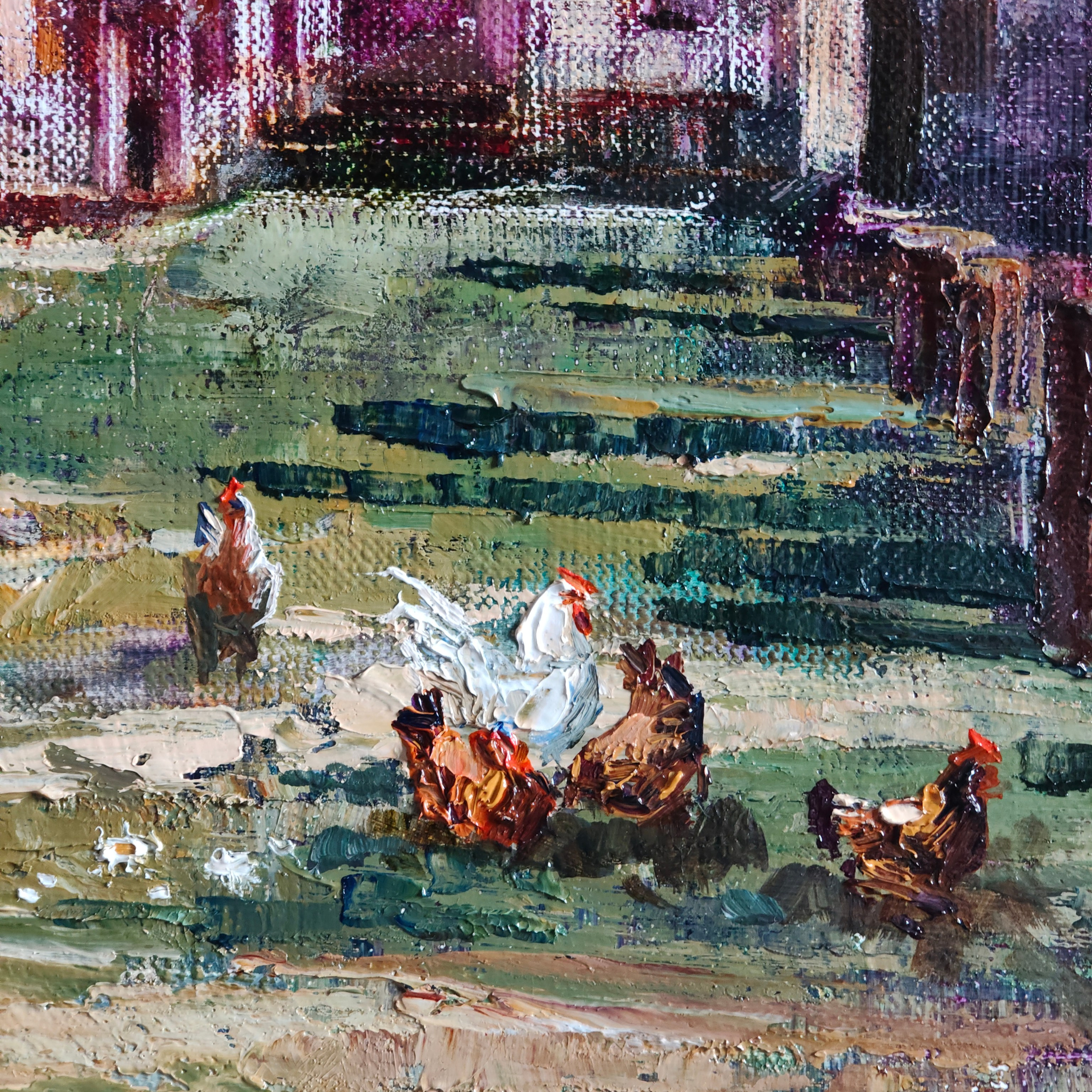 «Нижегородский дворик на Гребешке». Художник Марина Новосельская