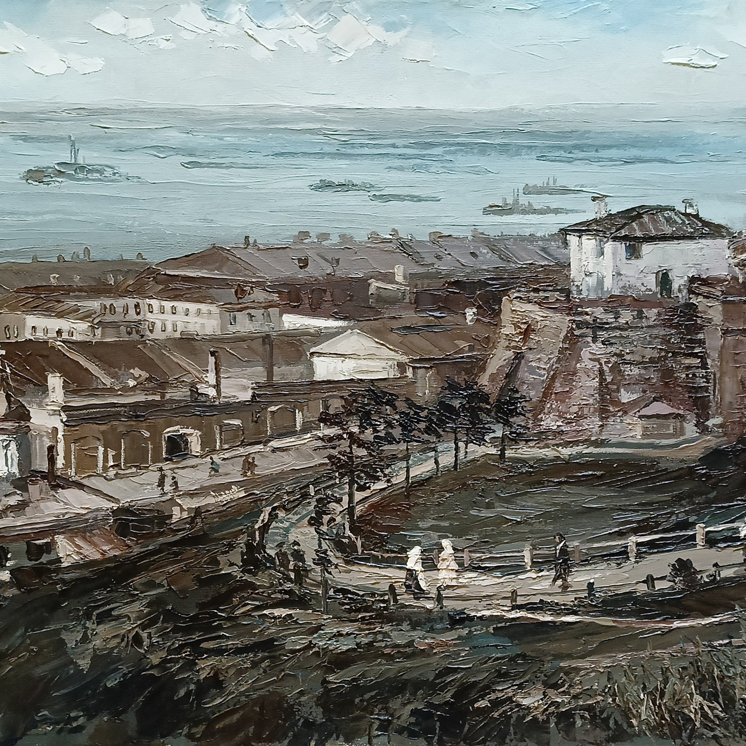 «Ивановская башня кремля и кремлевский бульвар». Художник Марина Новосельская