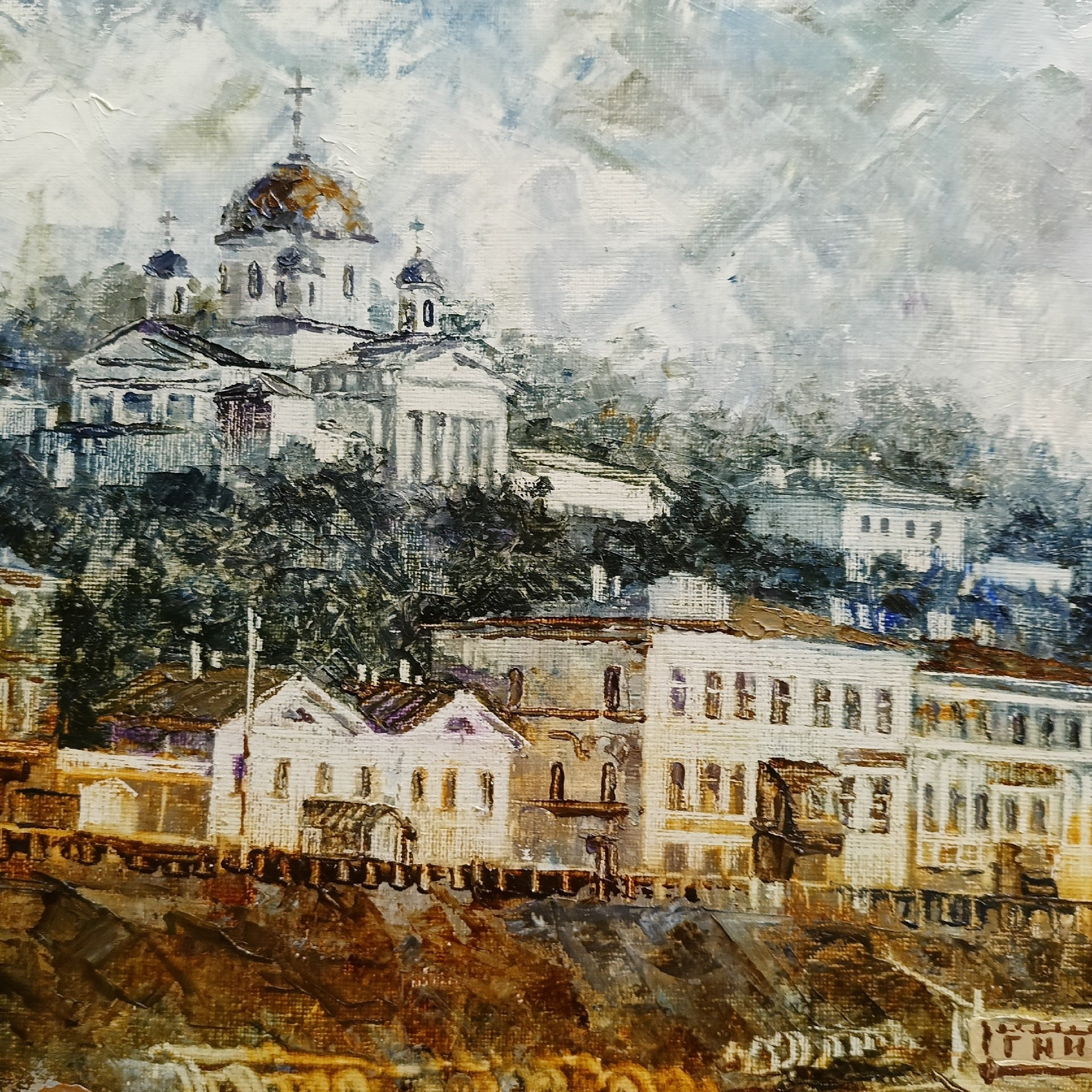 «Набережная Оки» (Нижний Новгород). Художник Марина Новосельская