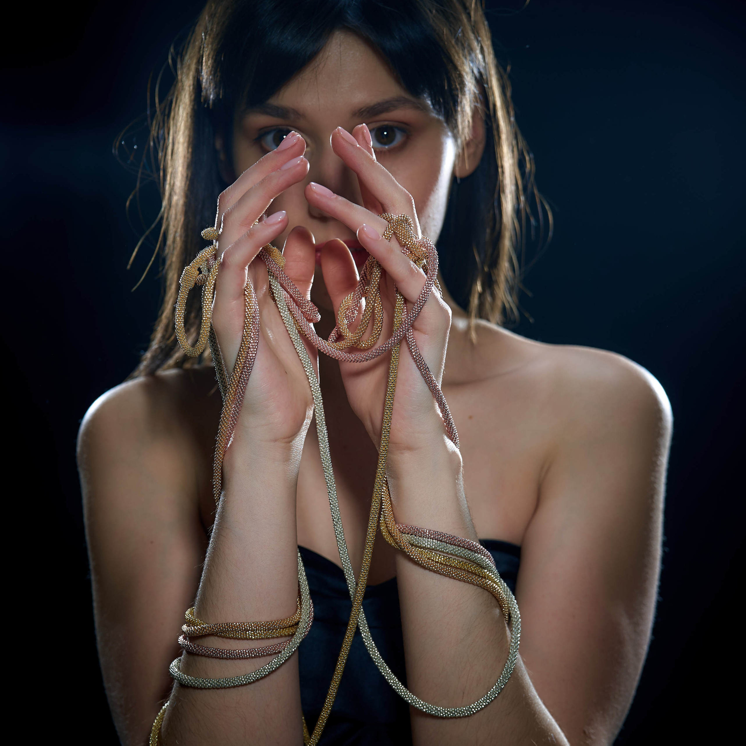 Portrait photo shoot by photographer Max Matvich. Max Matvich and Victoria Basova are professionals in their field