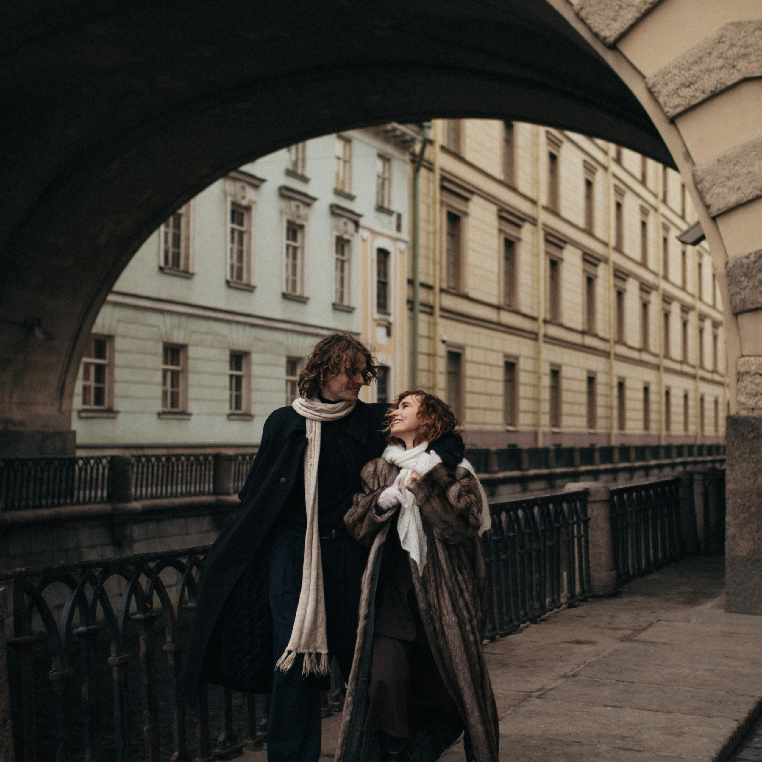 Долгожданное открытие зимней канавки в Санкт-Петербурге. Свадебный фотограф Москва Виктория Медовик