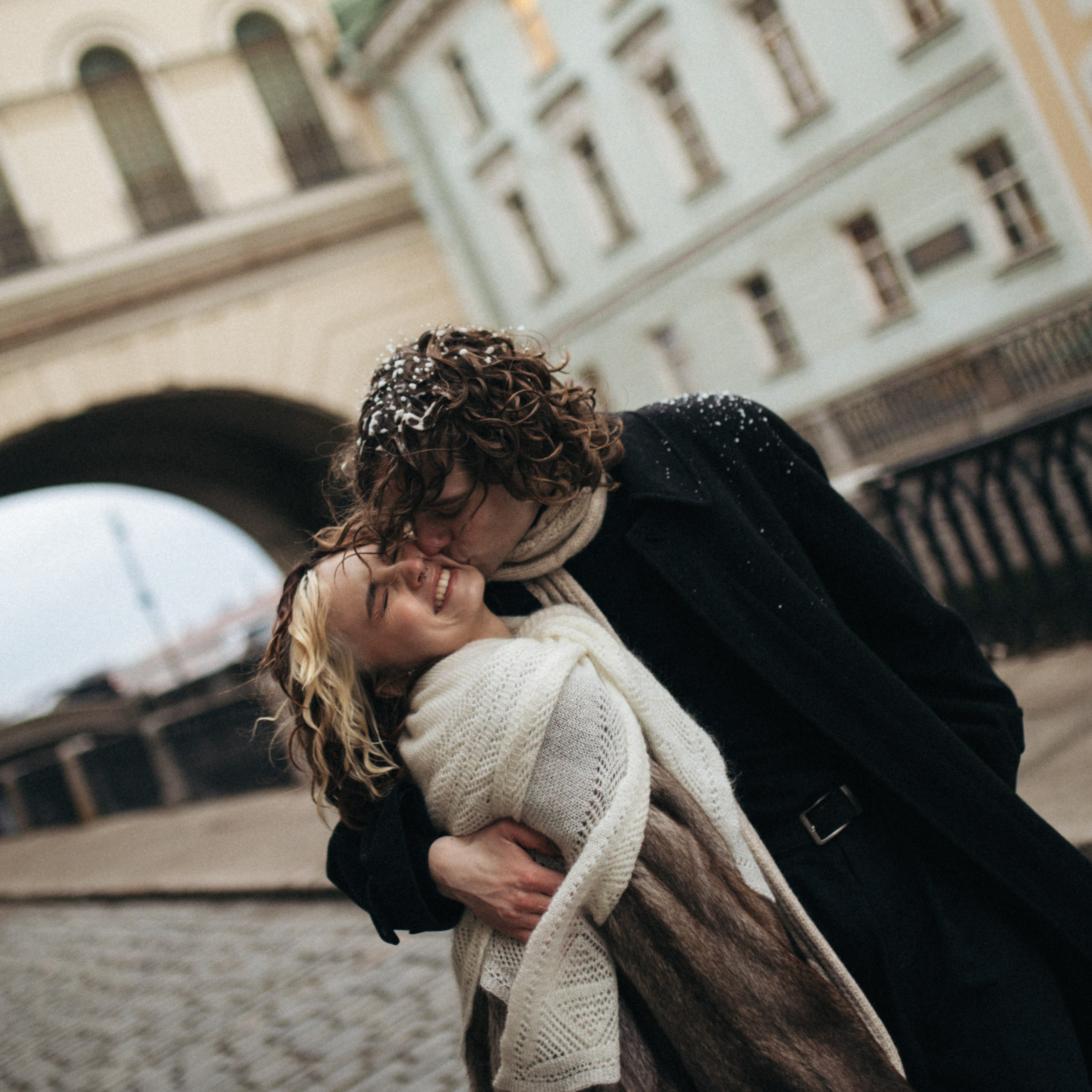 Долгожданное открытие зимней канавки в Санкт-Петербурге. Свадебный фотограф Москва Виктория Медовик