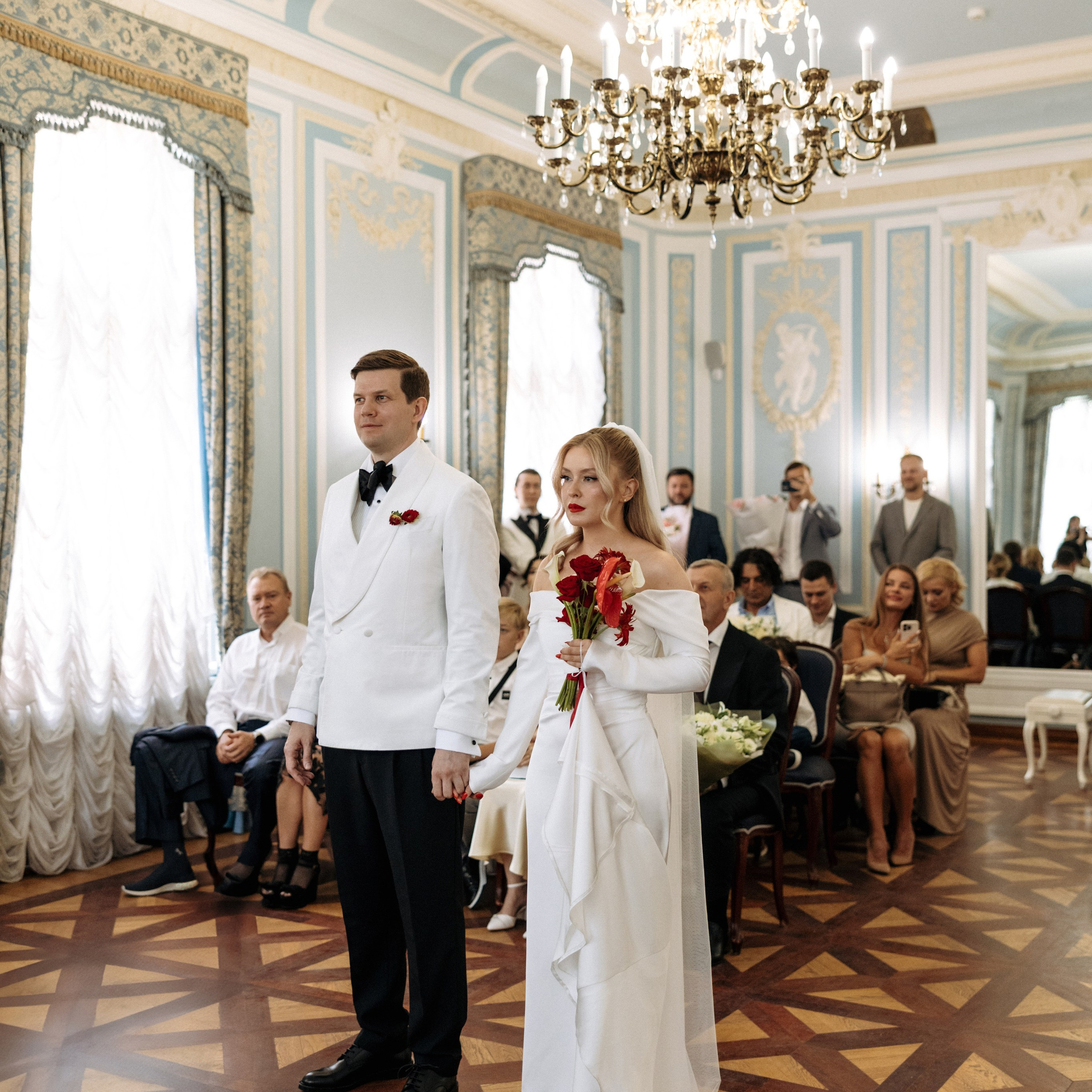 Свадебная роспись в Усадьбе Третьякова (библиотека Боголюбова). Свадебный фотограф Москва Виктория Медовик