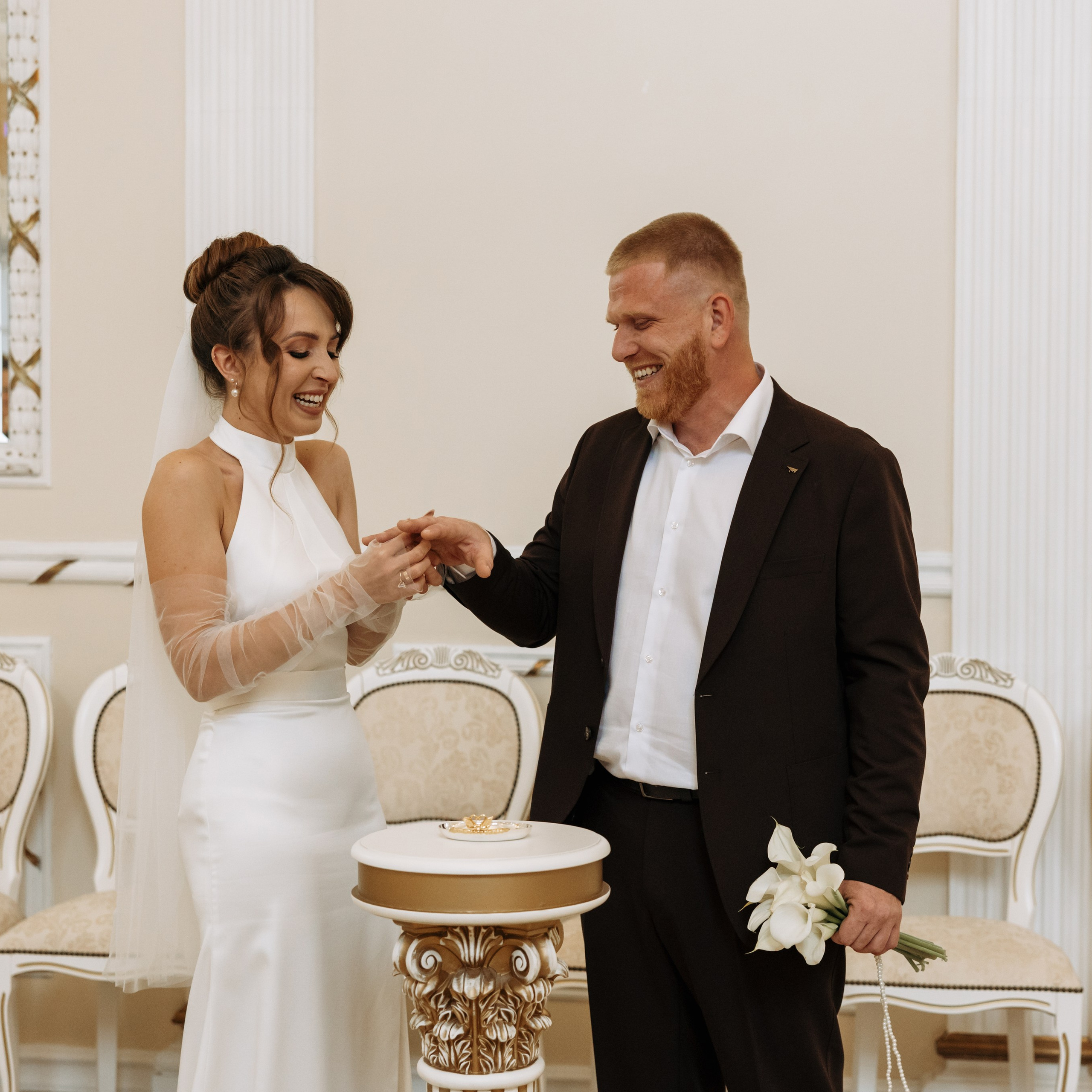 Свадебная роспись в Раменском ЗАГСе. Свадебный фотограф Москва Виктория Медовик