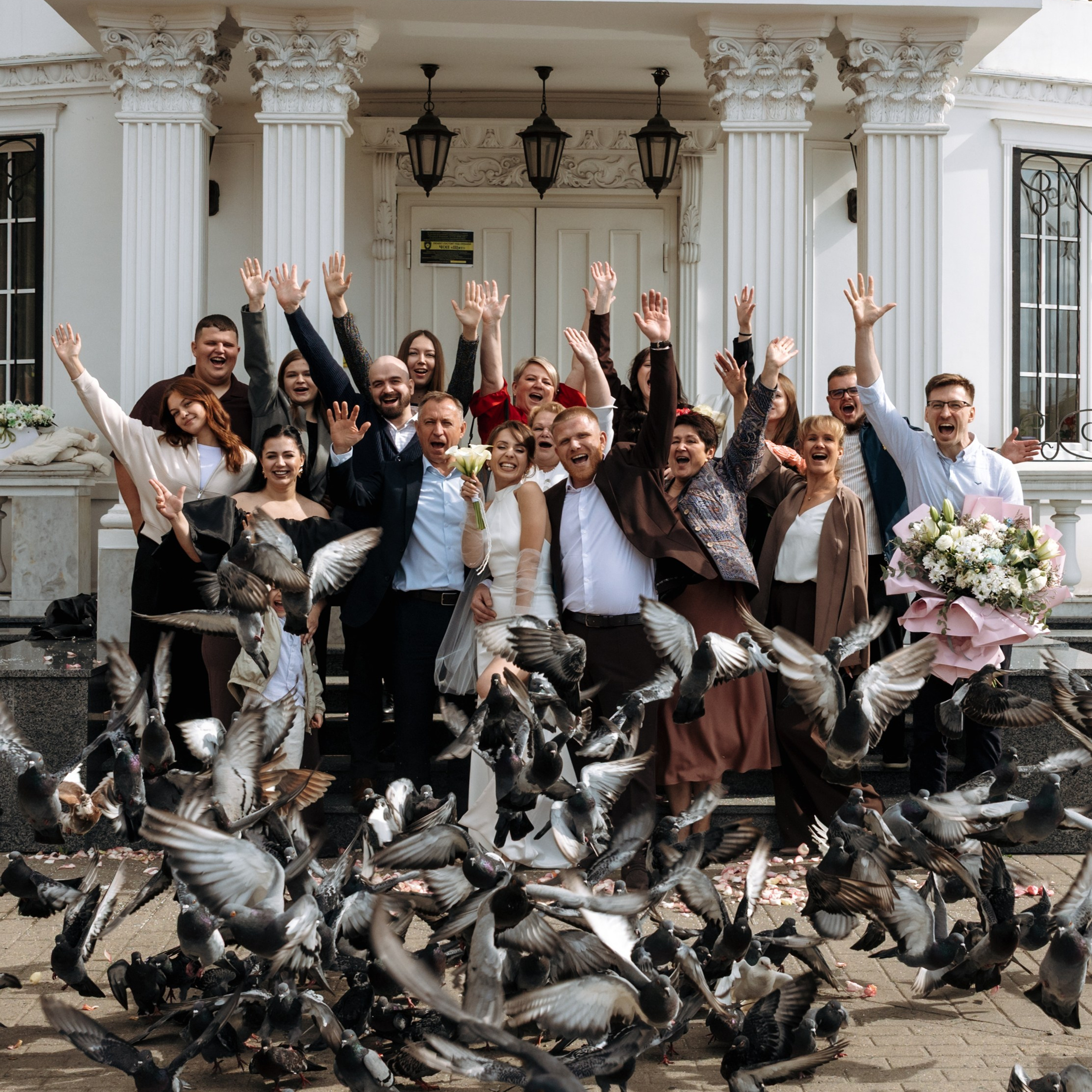 Свадебная роспись в Раменском ЗАГСе. Свадебный фотограф Москва Виктория Медовик