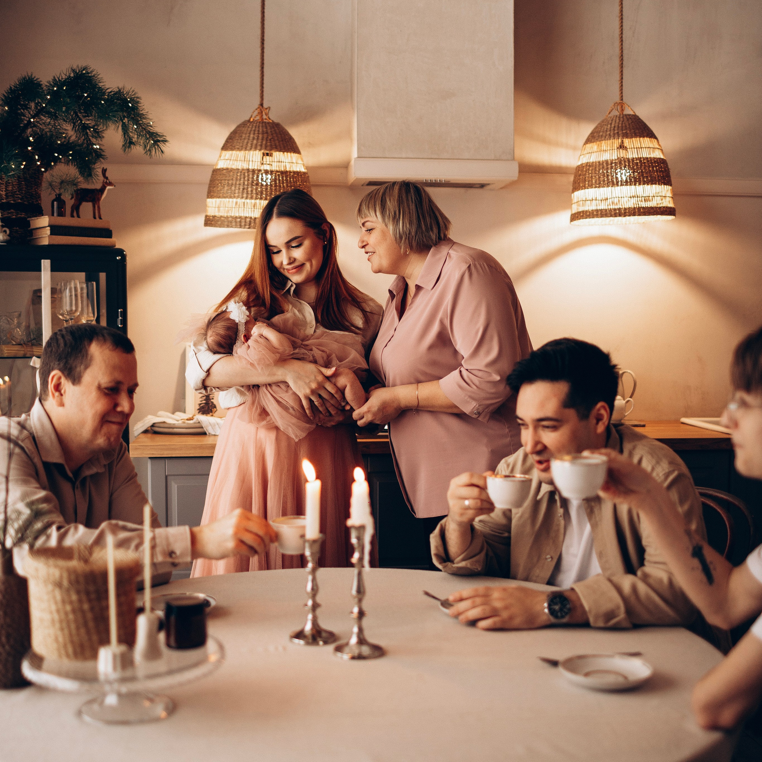 Оля и семья