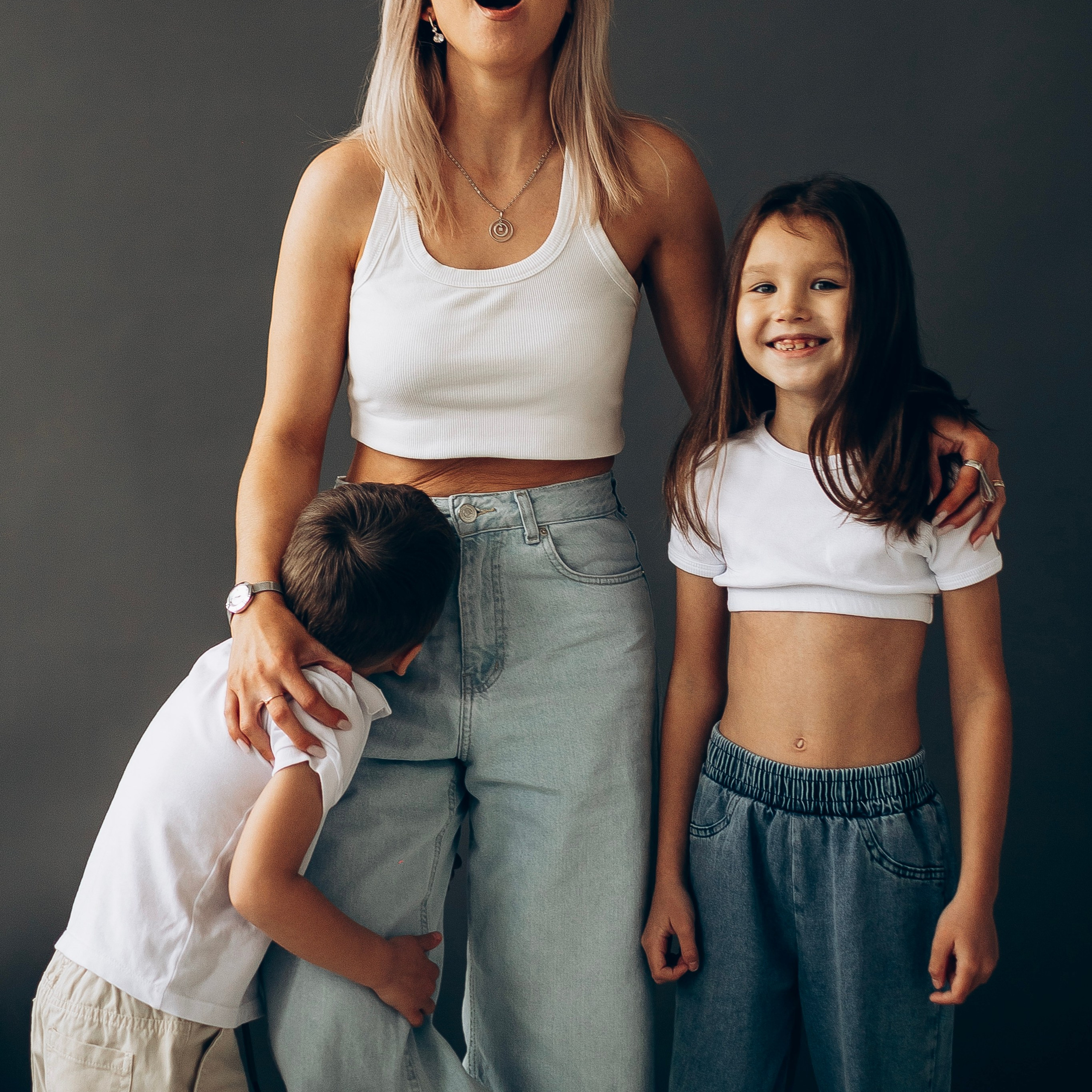 Женя с детками