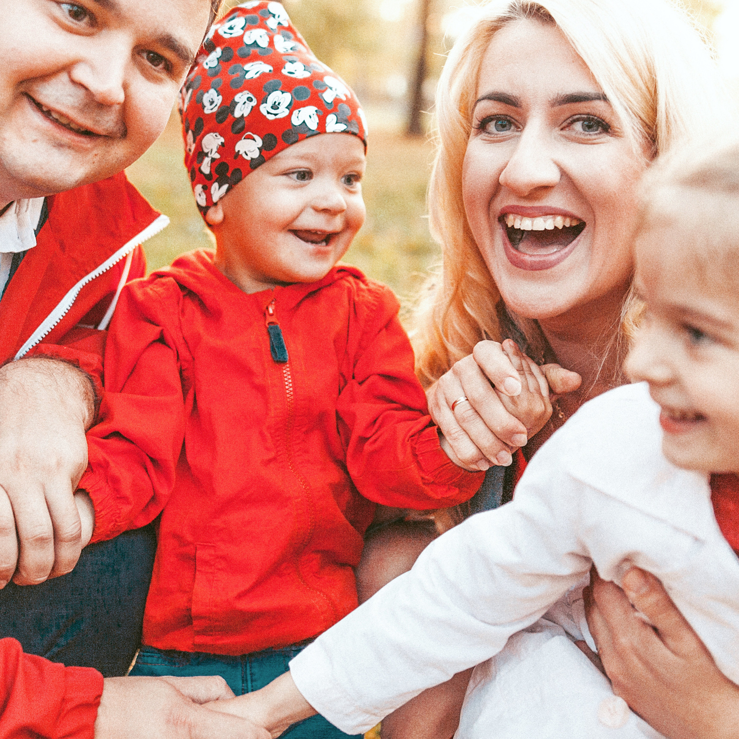 Семья в парке