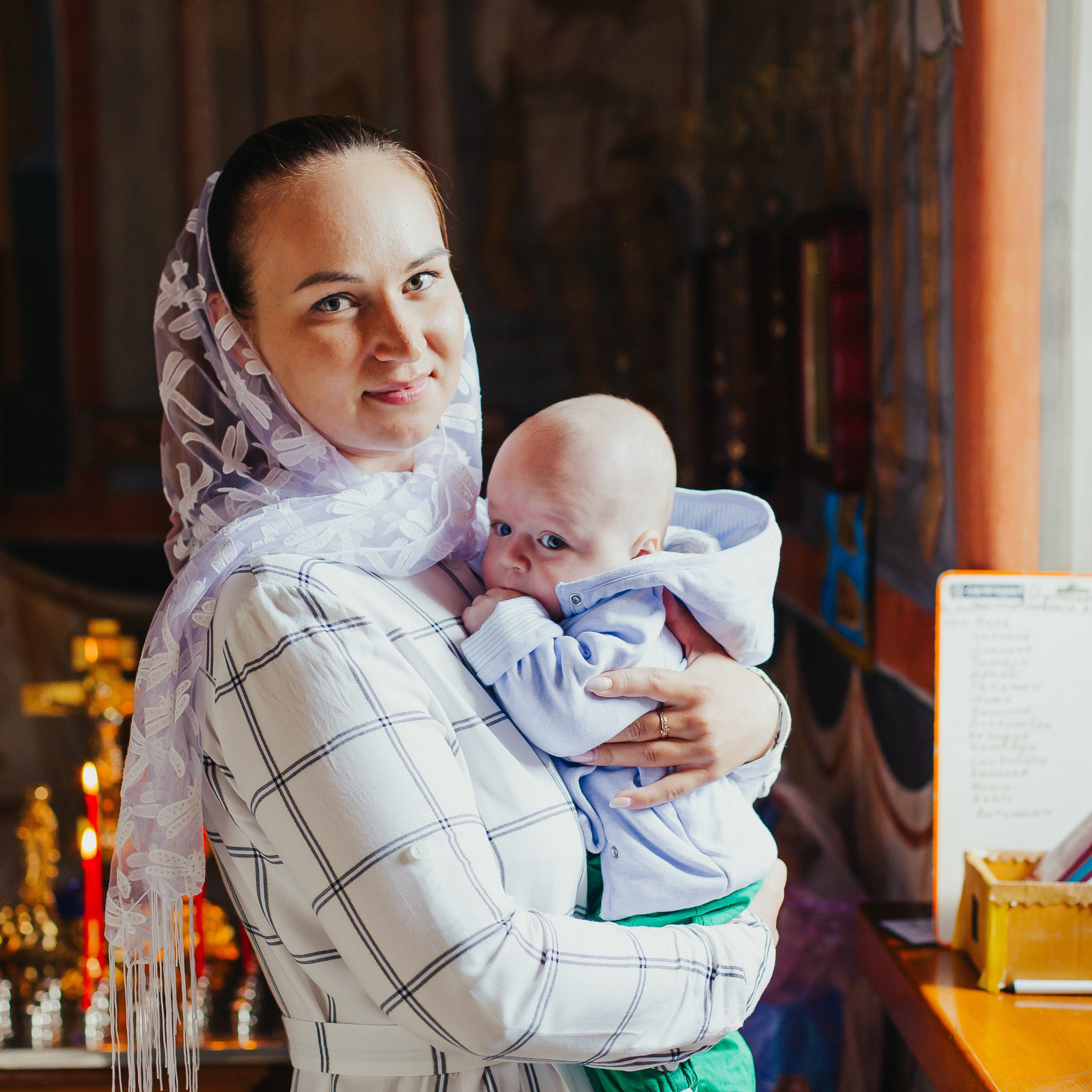Крещение Михаила. Церковь Явления Пресвятой Богородицы