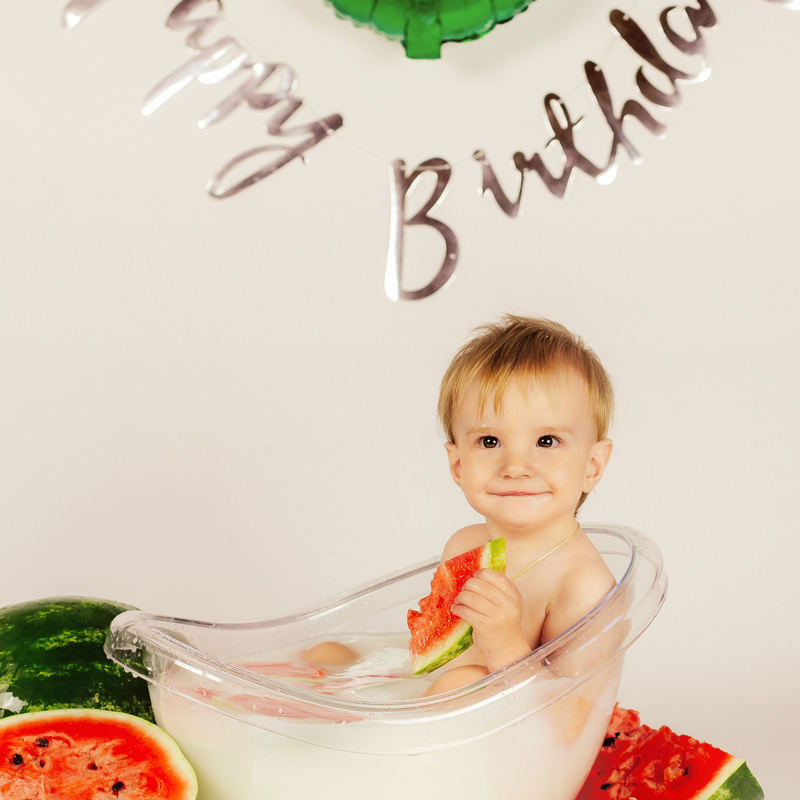 Купание с арбузиками на годик