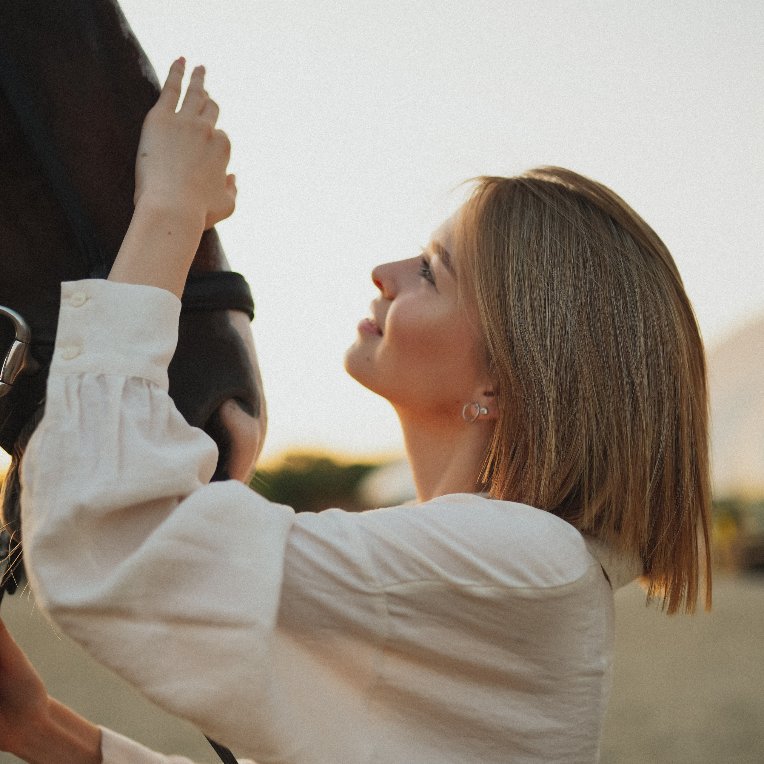 Кристина с лошадью