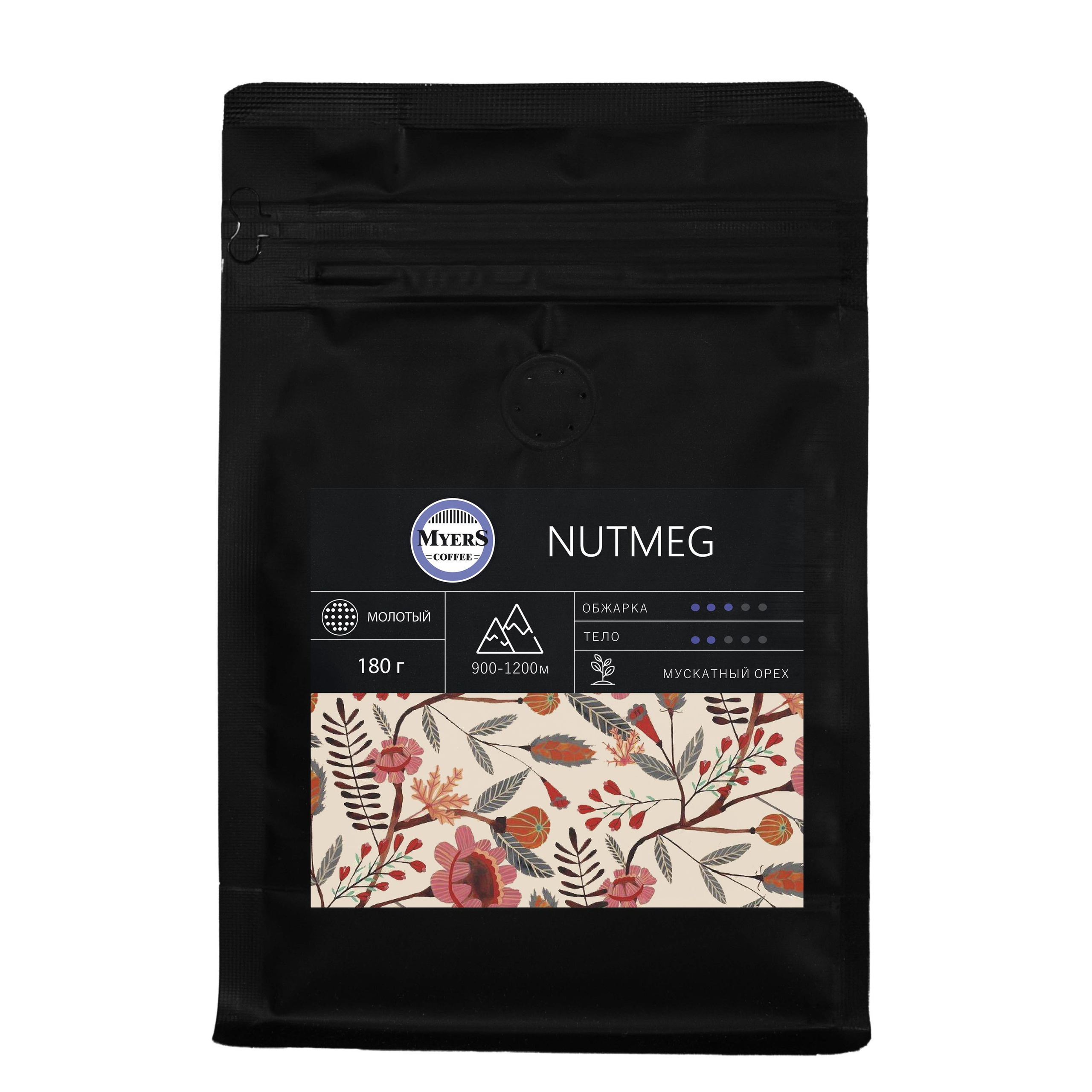 Дизайн упаковки кофе и последующая печать на самоклейке 